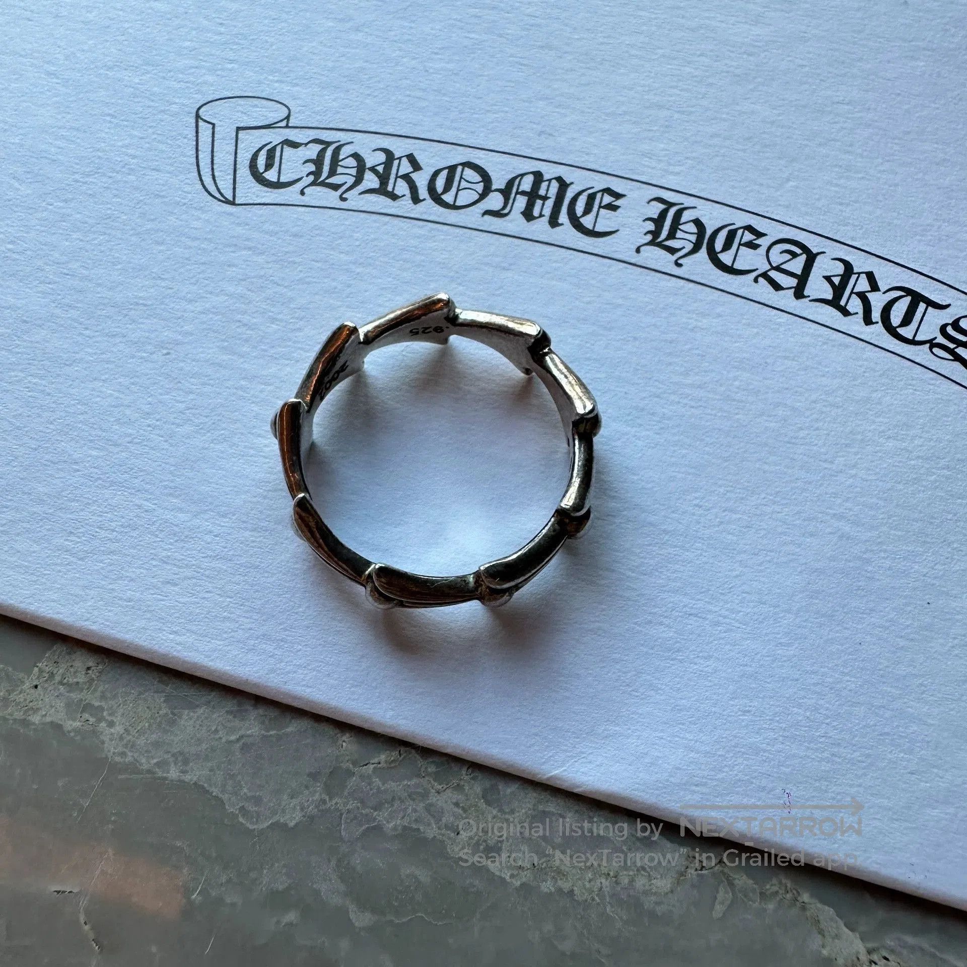 Chrome Hearts chrome hearts 925 silver fishbone ring size 10.5. Size ONE SIZE - 5 Thumbnail
