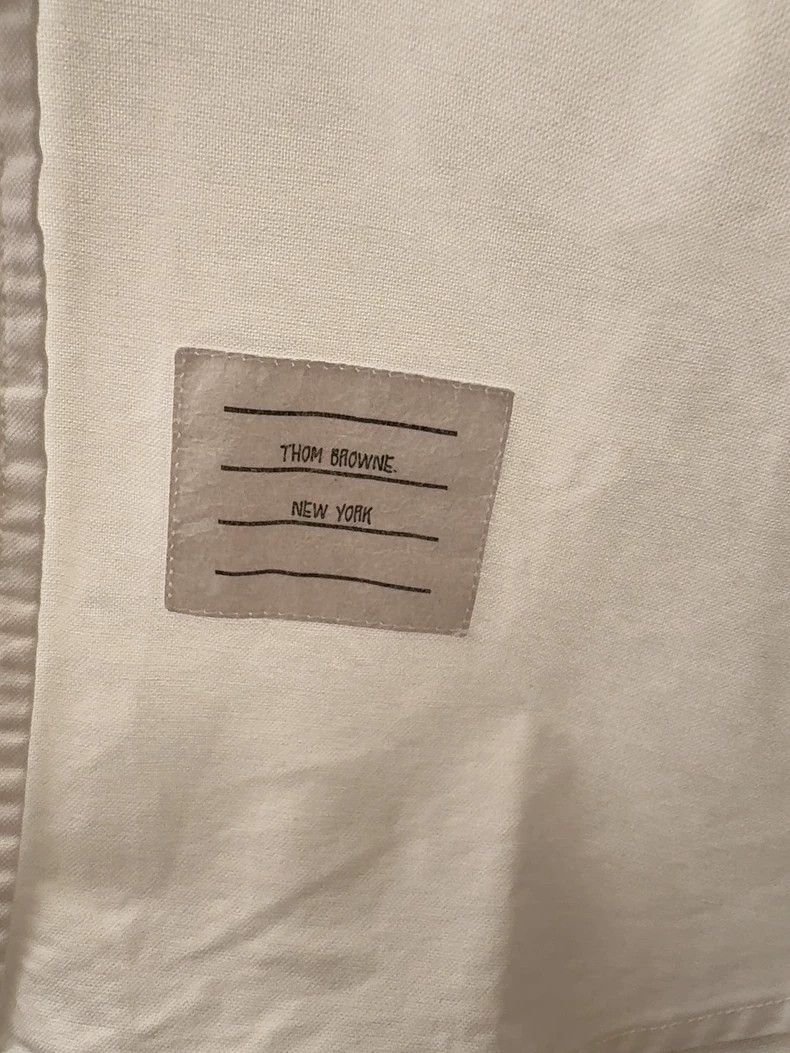Thom Browne Thom browne White classic long-sleeved Oxford shirt 2503-Ne Size US M / EU 48-50 / 2 - 5 Thumbnail