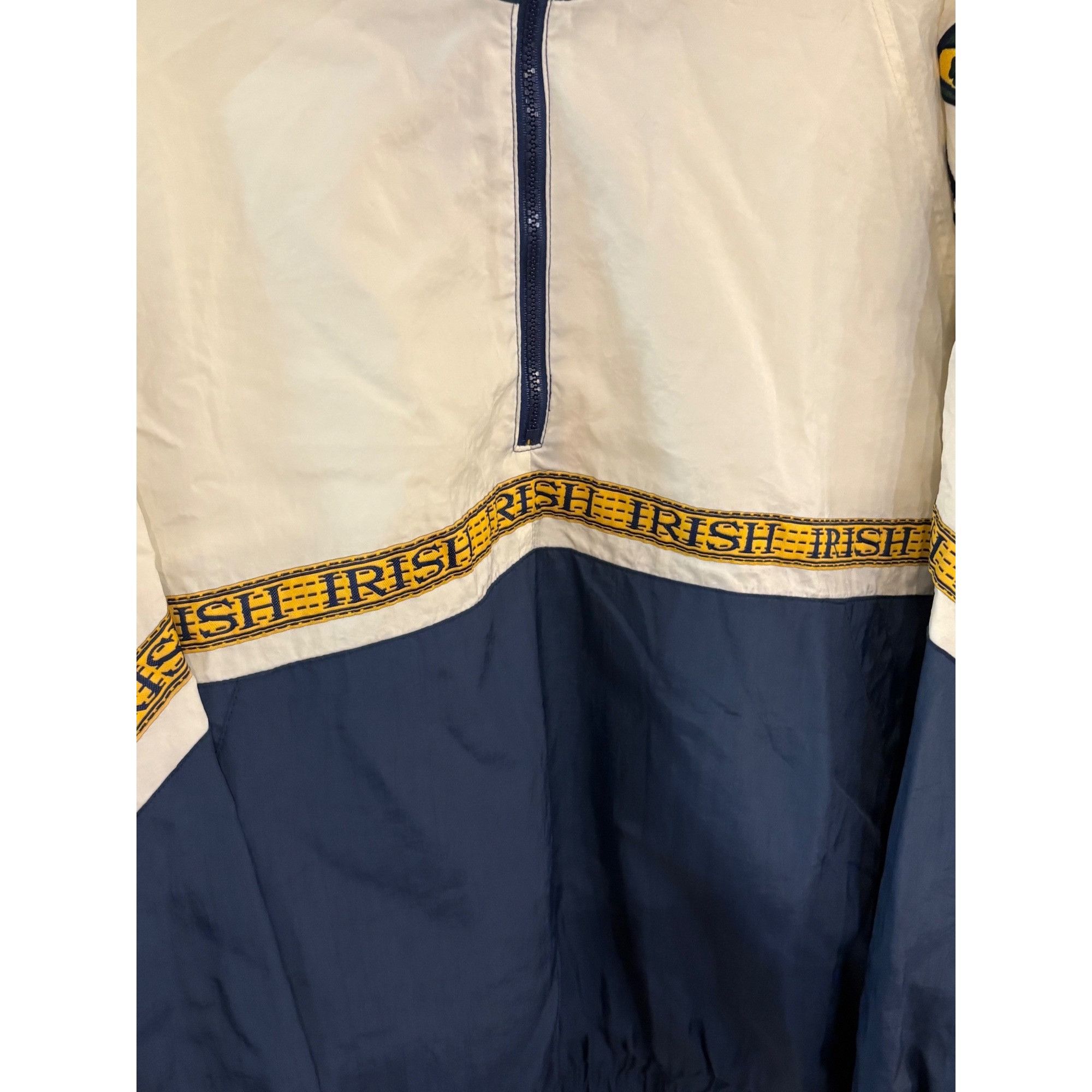 Starter Vintage 90s Starter Notre Dame Fighting Irish 1/4 Zip Windbr Size US L / EU 52-54 / 3 - 5 Thumbnail