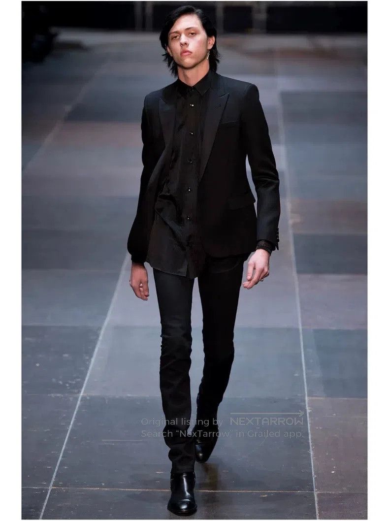 Saint Laurent Paris Saint Laurent Paris Mafia Style Tuxedo Jacket Size US M / EU 48-50 / 2 - 7 Thumbnail