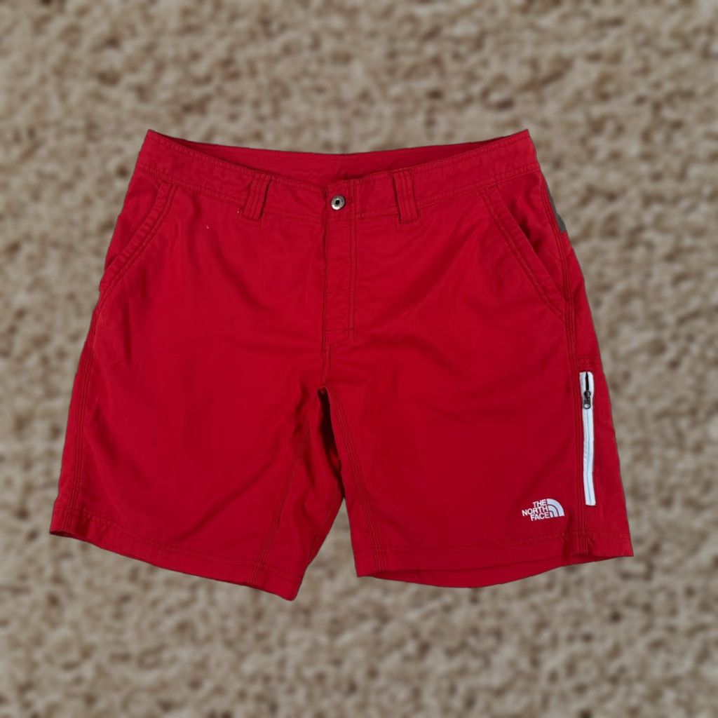 The North Face The North Face Shorts Men 38 Red Zipper Cargo Polyester Hiking Fishing Outdoors Size US 38 / EU 54 - 1 Thumbnail