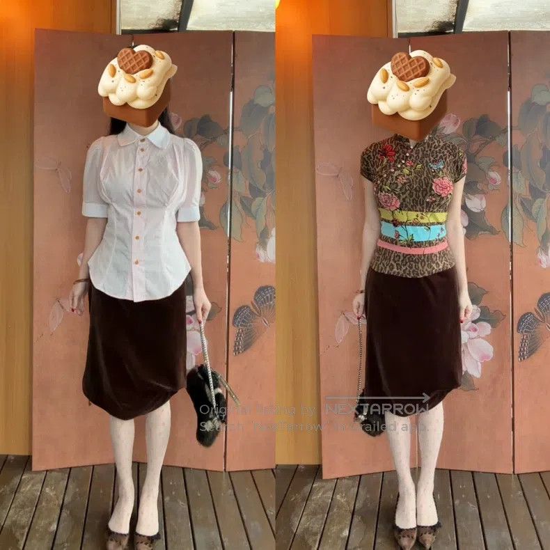 Vivienne Westwood Vivienne Westwood Vintage Light Pink Polo Shirt + Brown Ve Size S / US 4 / IT 40 - 1 Thumbnail