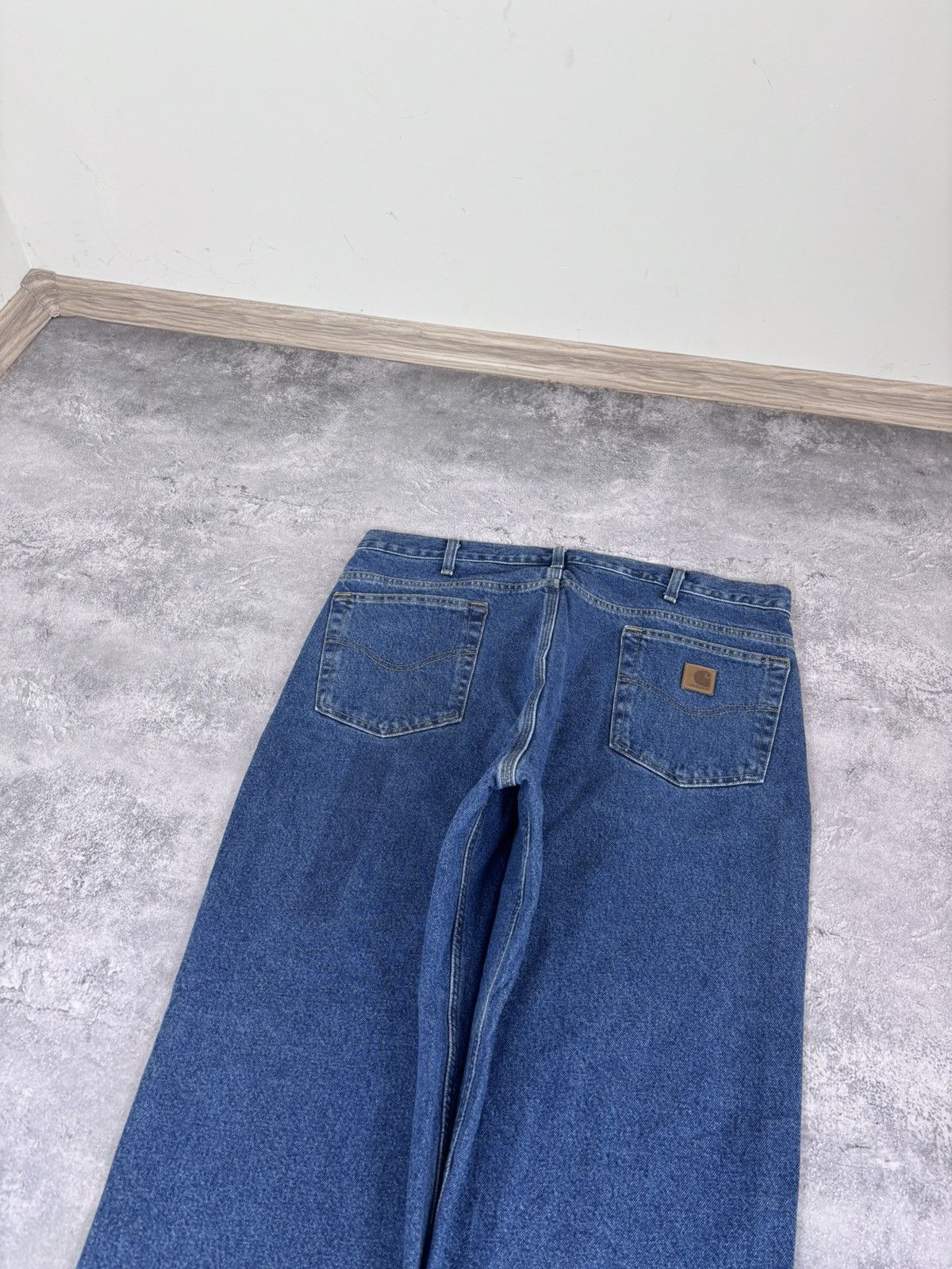 Carhartt Carhartt Men’s Denim Jeans Blue Flannel Plaid Lining Size US 38 / EU 54 - 4 Thumbnail