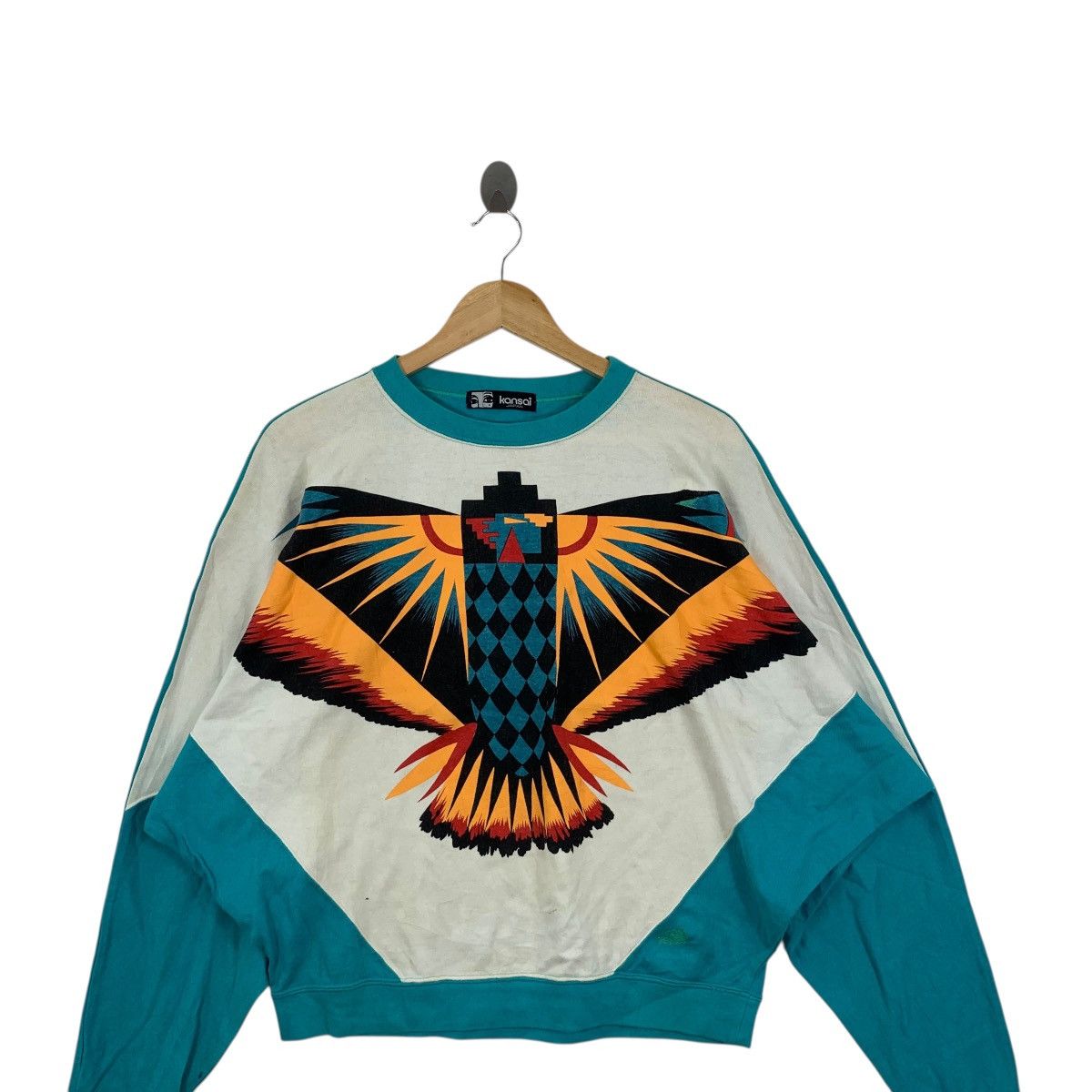 Kansai Yamamoto Vintage 80’ KANSAI YAMAMOTO Bird Of Paradise Eyes Tag Size S / US 4 / IT 40 - 3 Thumbnail