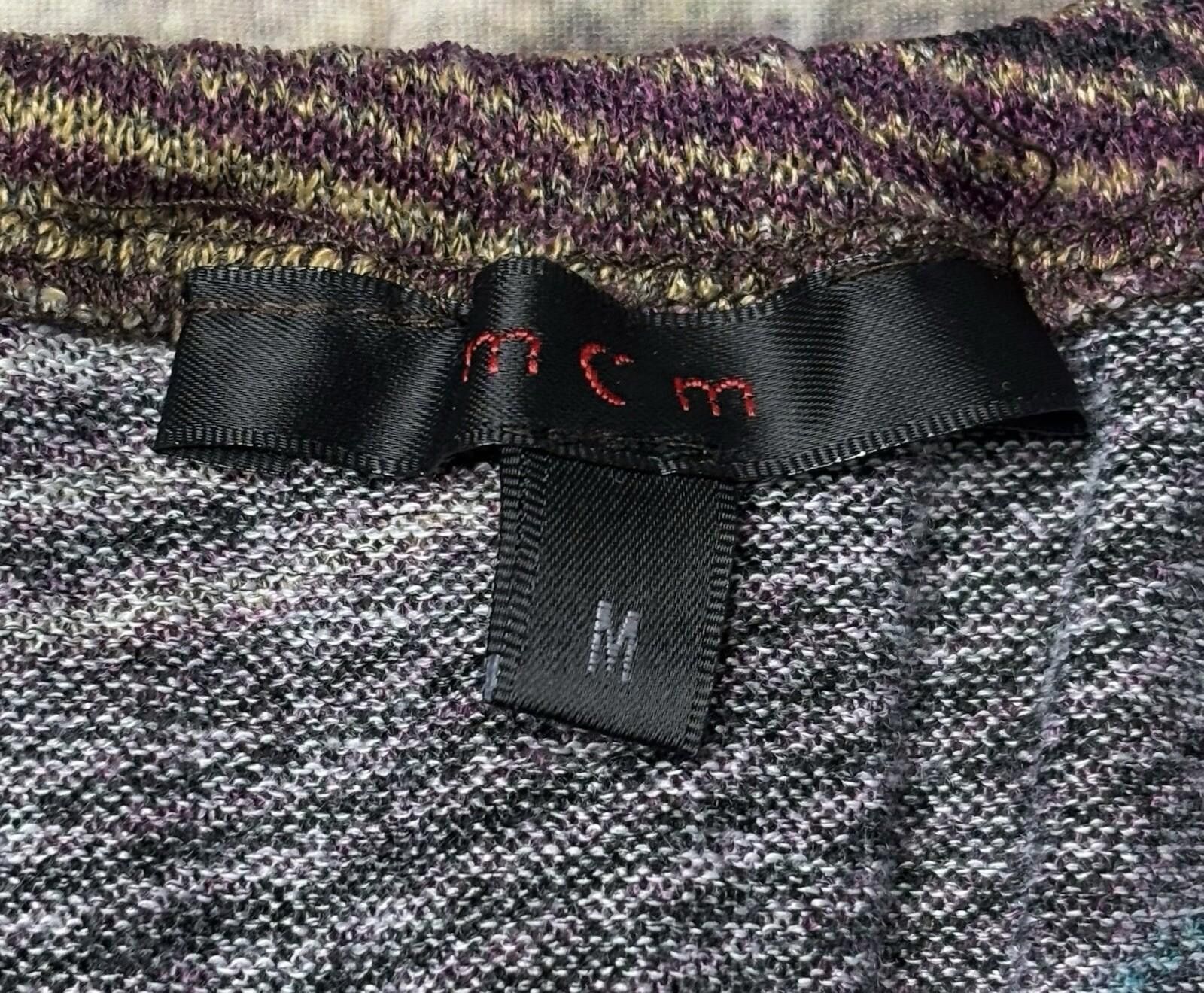 MCM VTG MCM Top Women's Medium Colorblock Striped Puff Size M / US 6-8 / IT 42-44 - 2 Thumbnail