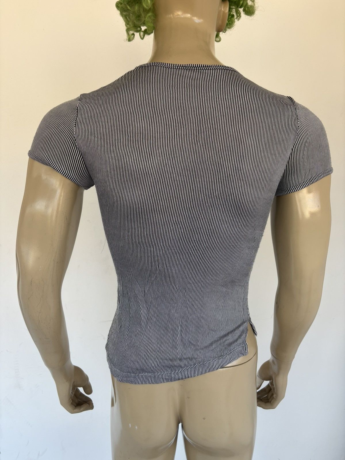 Malcolm McLaren × Seditionaries × Vivienne Westwood 1990s COUTURE Ribbed T-Shirt Size US M / EU 48-50 / 2 - 8 Thumbnail