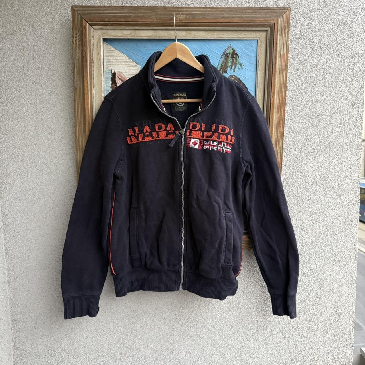 Napapijri Napapjiri Sweatshirt Zip Up Embroidered Gorpcore Navy Size US M / EU 48-50 / 2 - 1 Thumbnail