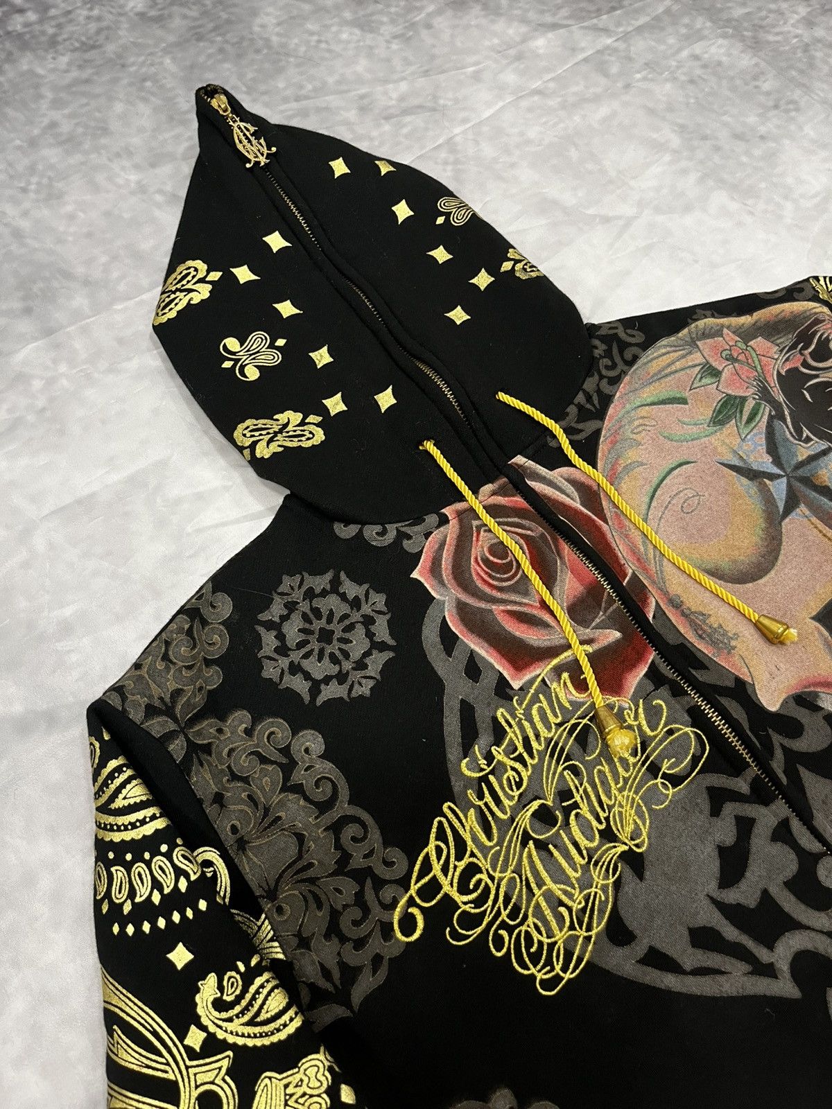Christian Audigier Christian Audigier Ed Hardy Vintage Tatoo Full Zip Hoodie Size US XL / EU 56 / 4 - 2 Thumbnail