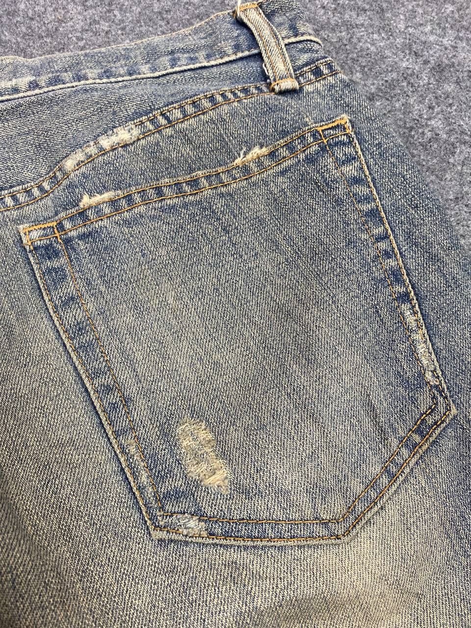 Japanese Brand blue way japanese brand distressed denim nice design Size US 34 / EU 50 - 4 Thumbnail