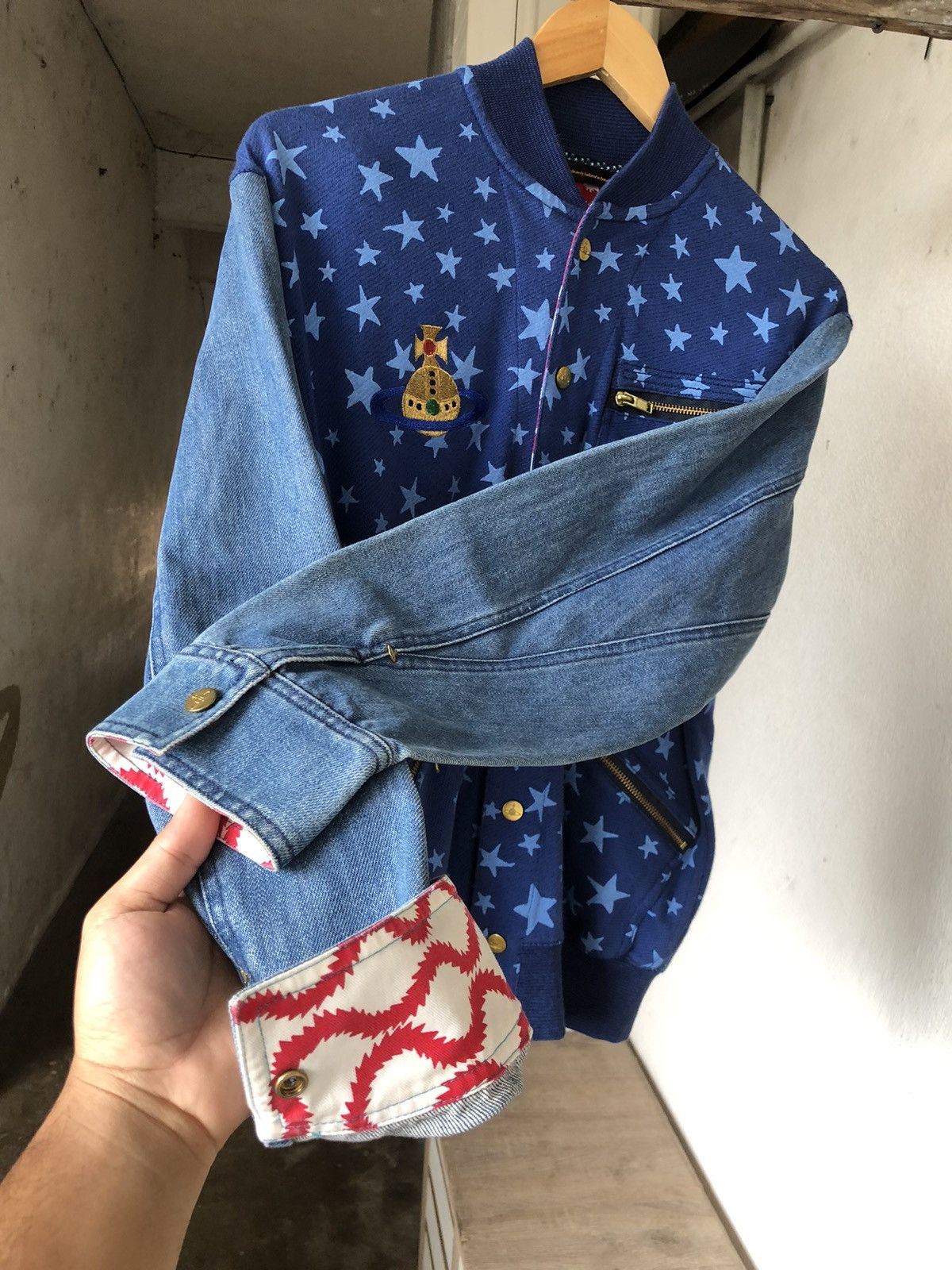 Lee × Vivienne Westwood Rare❗️Vivienne Westwood x Lee Varsity Jacket Aaron Ross Size US S / EU 44-46 / 1 - 16 Thumbnail