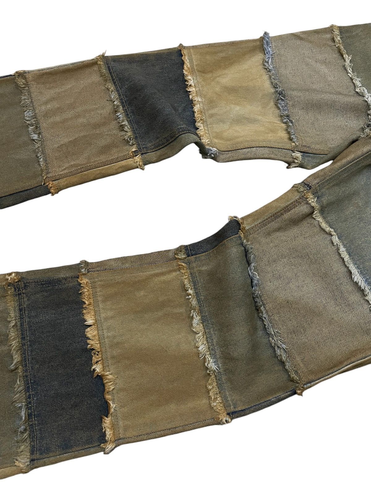 GOSTAR DE FUGA × If Six Was Nine × Shellac Mud Wash Hagi Layered Flared Jeans Japanese Brand Size US 30 / EU 46 - 9 Thumbnail