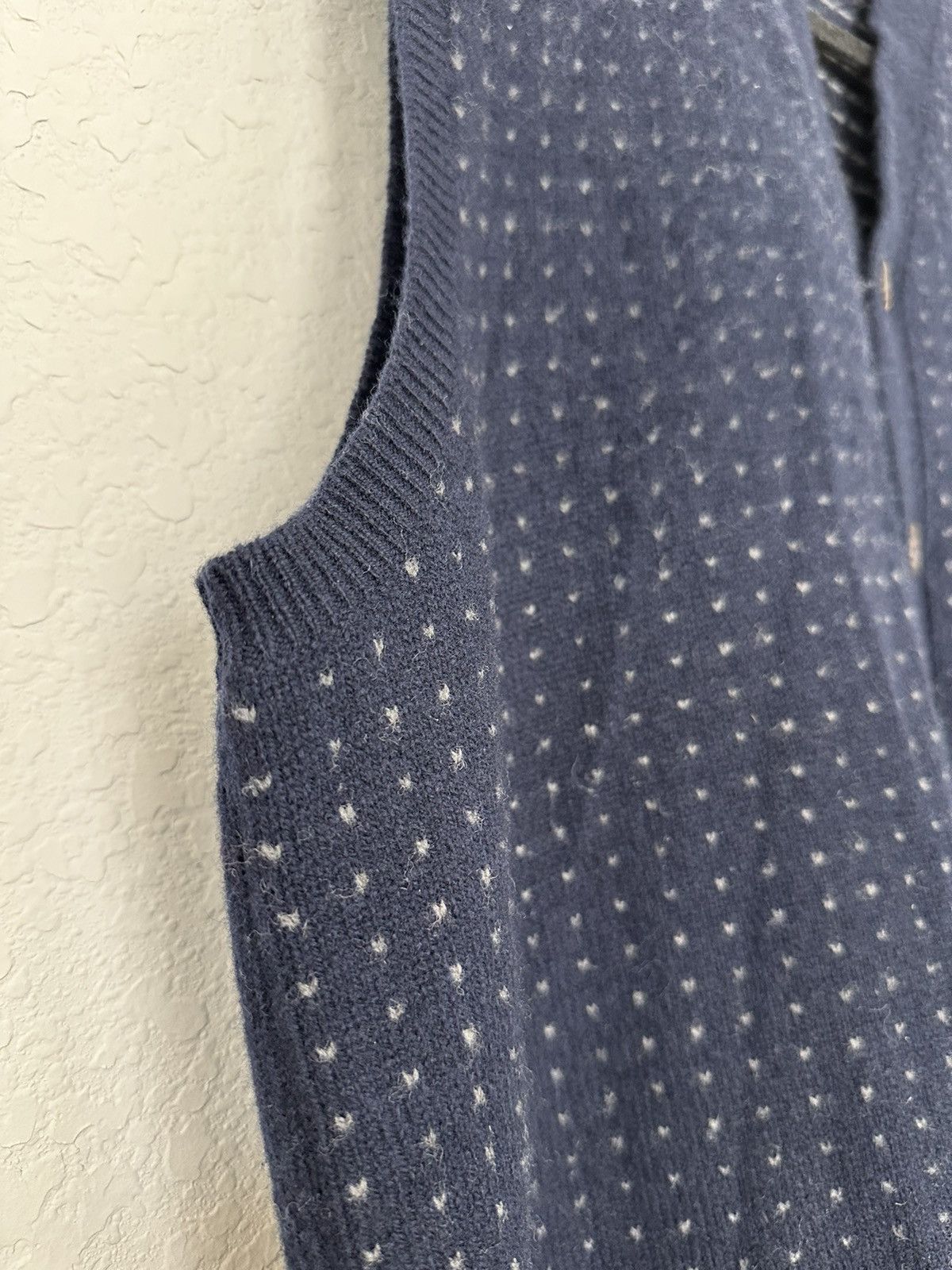 Polo Ralph Lauren × Vintage Vintage 90s Polo Ralph Lauren Cardigan Vest 100% Lambswool Size US XL / EU 56 / 4 - 4 Thumbnail