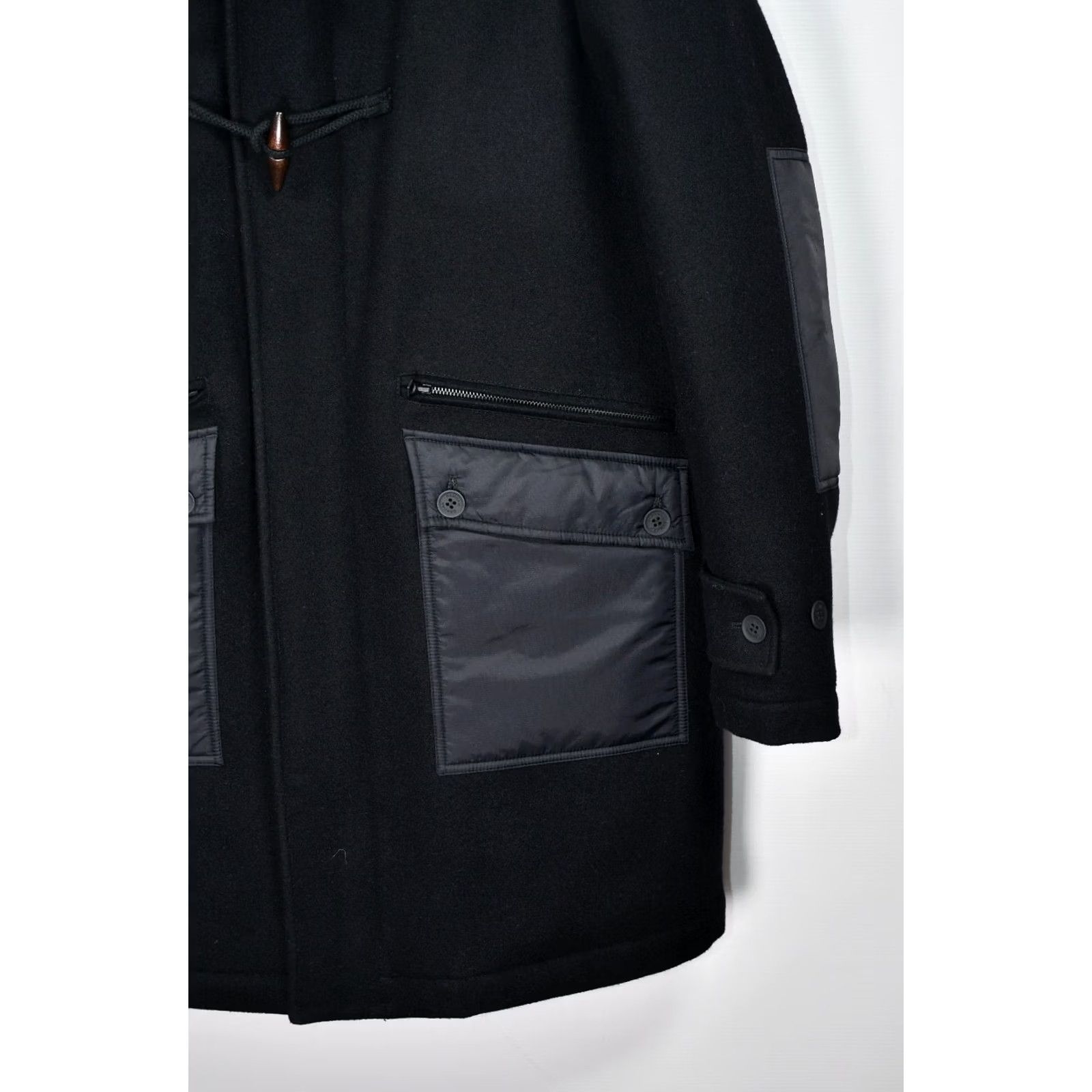 DENHAM DENHAM AOKI DUFFLE JACKET Men M Wool Black 100%Genuine 100%Wool / 100%Nylon Hooded Coat Size US M / EU 48-50 / 2 - 7 Thumbnail