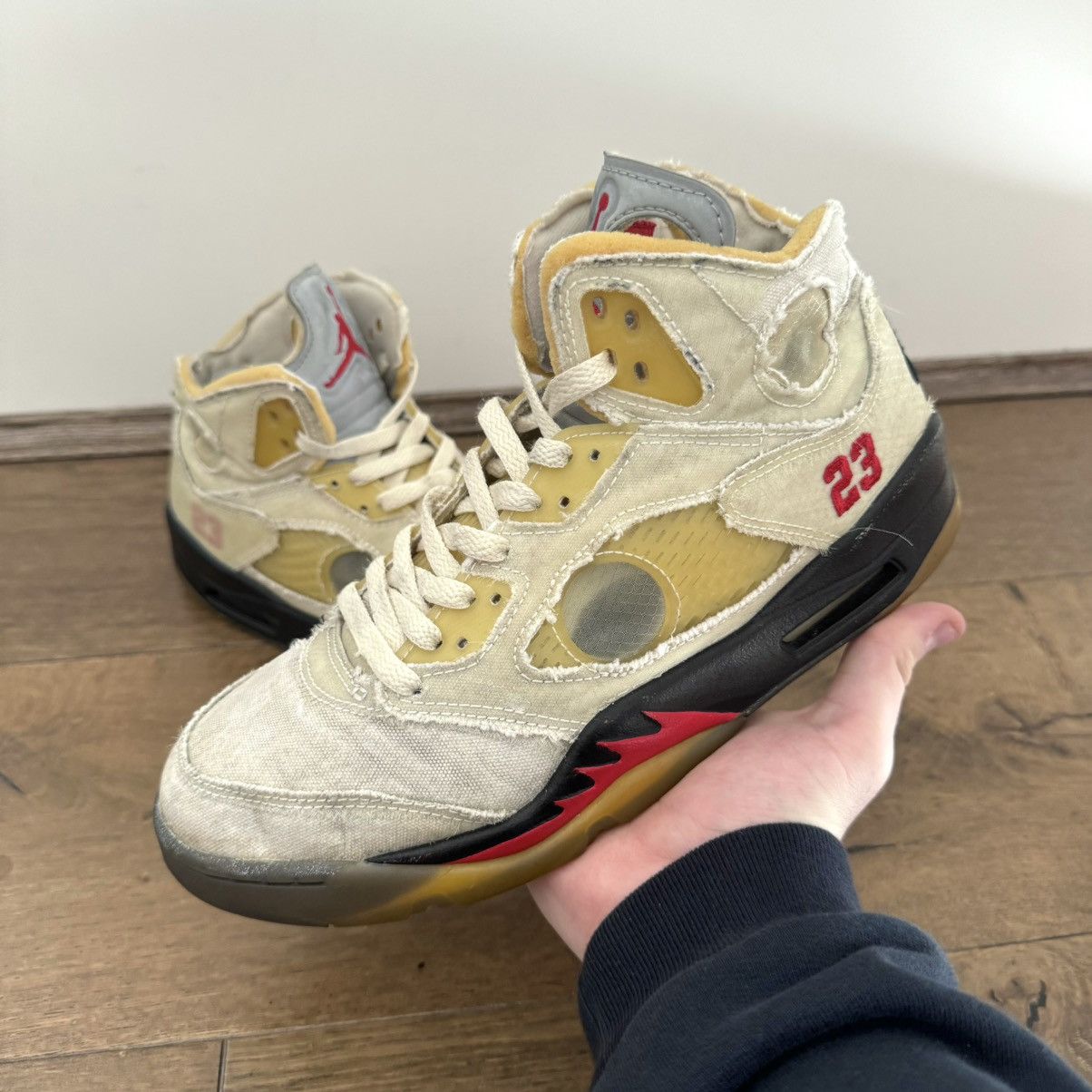 Air Jordan 5 Off White Sail
