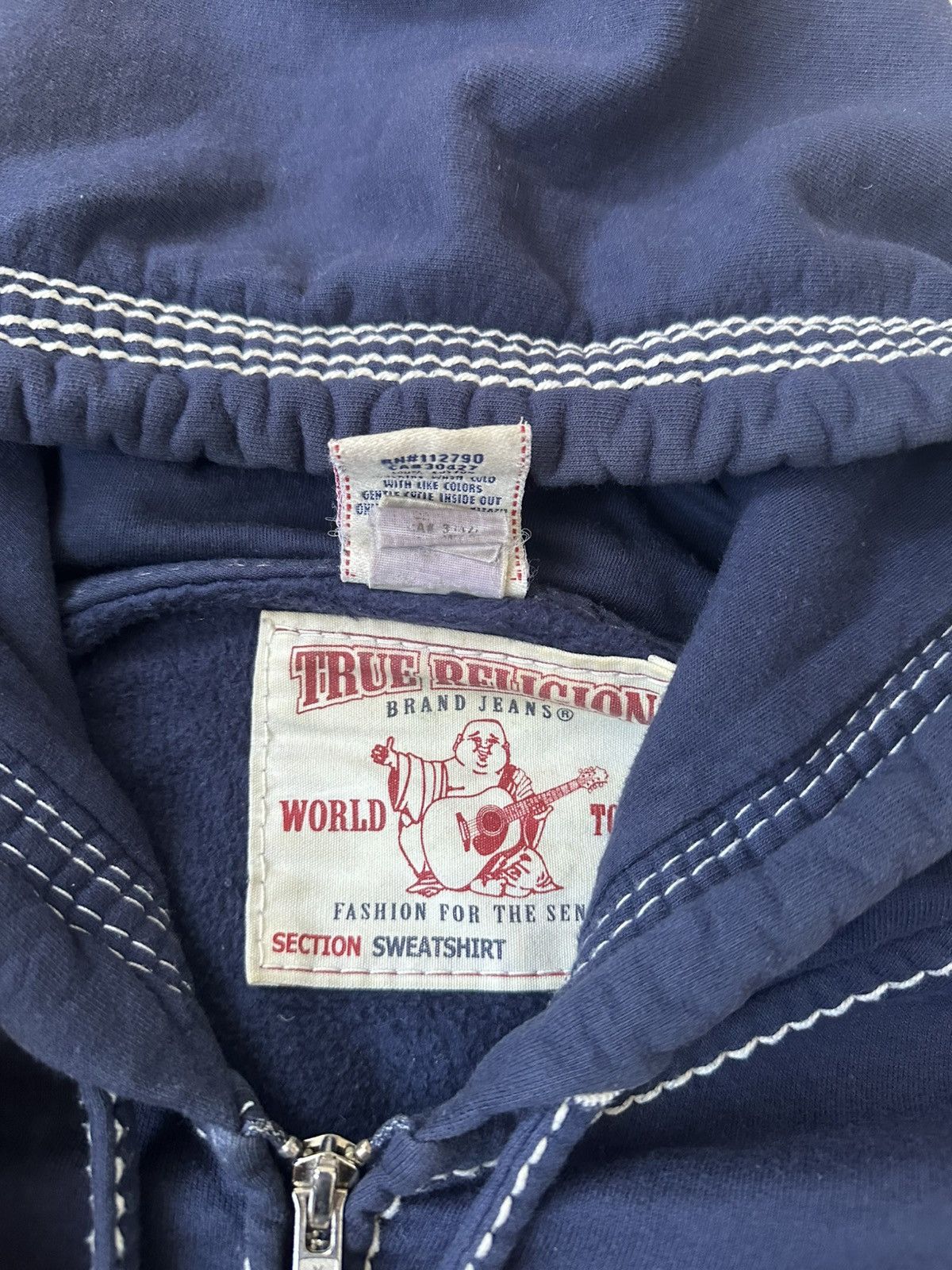 True Religion Vintage True Religion zip hoodie 90s Size US XL / EU 56 / 4 - 5 Thumbnail