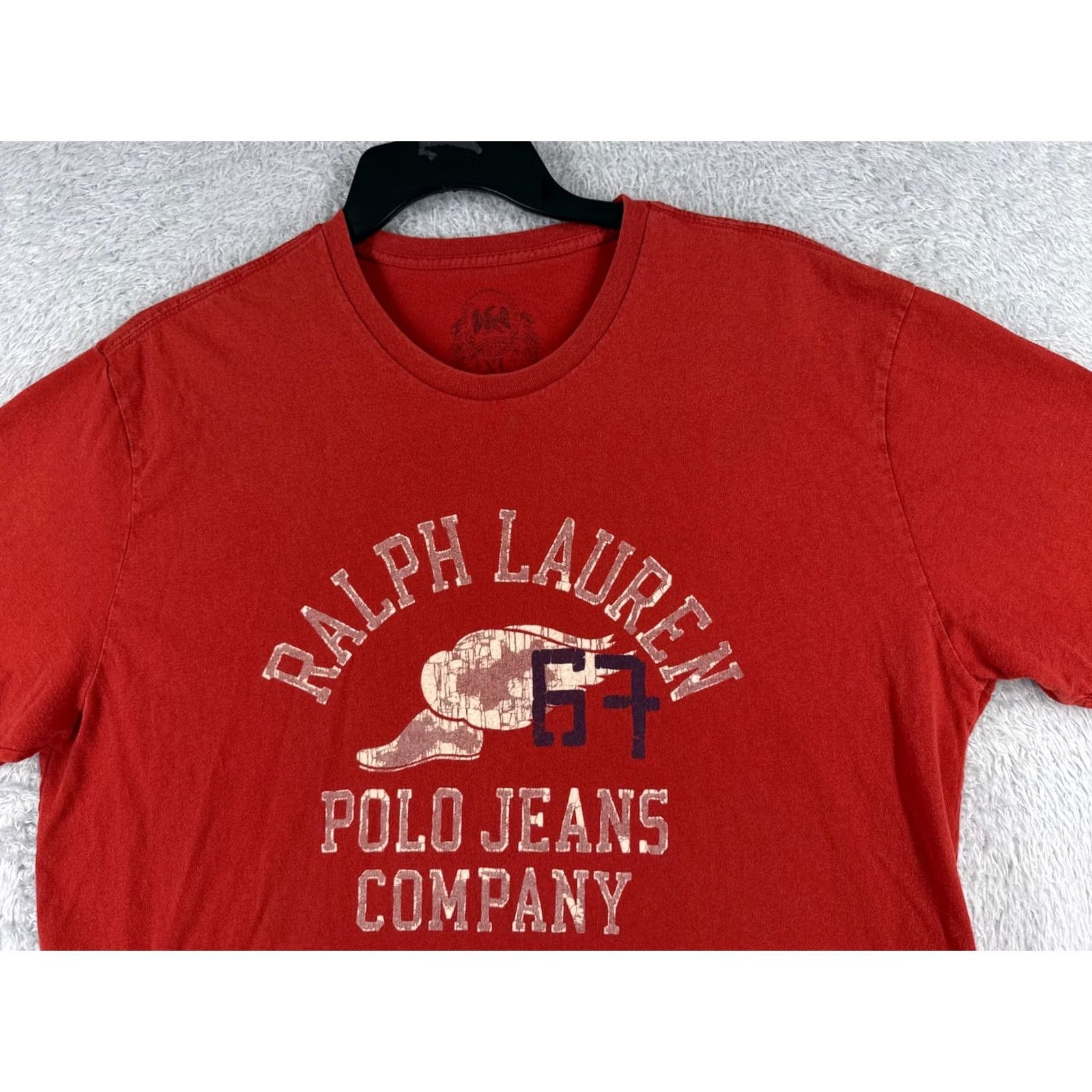 Ralph Lauren Polo Ralph Lauren Shirt Adult XL Red Logo Embroidered Crew Neck Polo Ralph Lauren Shirt Mens XL Red Size US XL / EU 56 / 4 - 4 Thumbnail