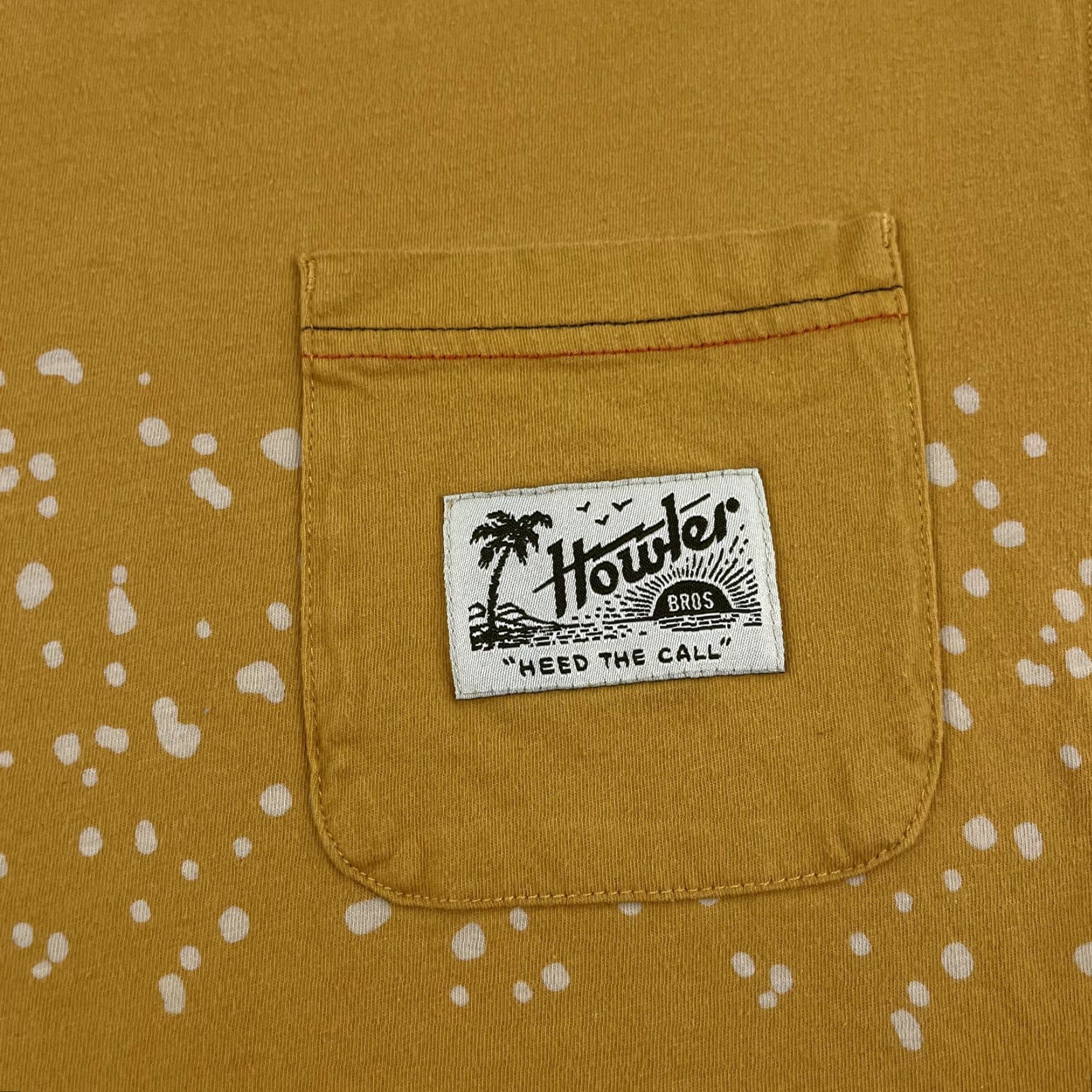 Howler Brothers HOWLER BROS Shirt Mens Medium Golden Yellow Graphic Pocket Tee Beach Outdoor S/S Size US M / EU 48-50 / 2 - 2 Thumbnail