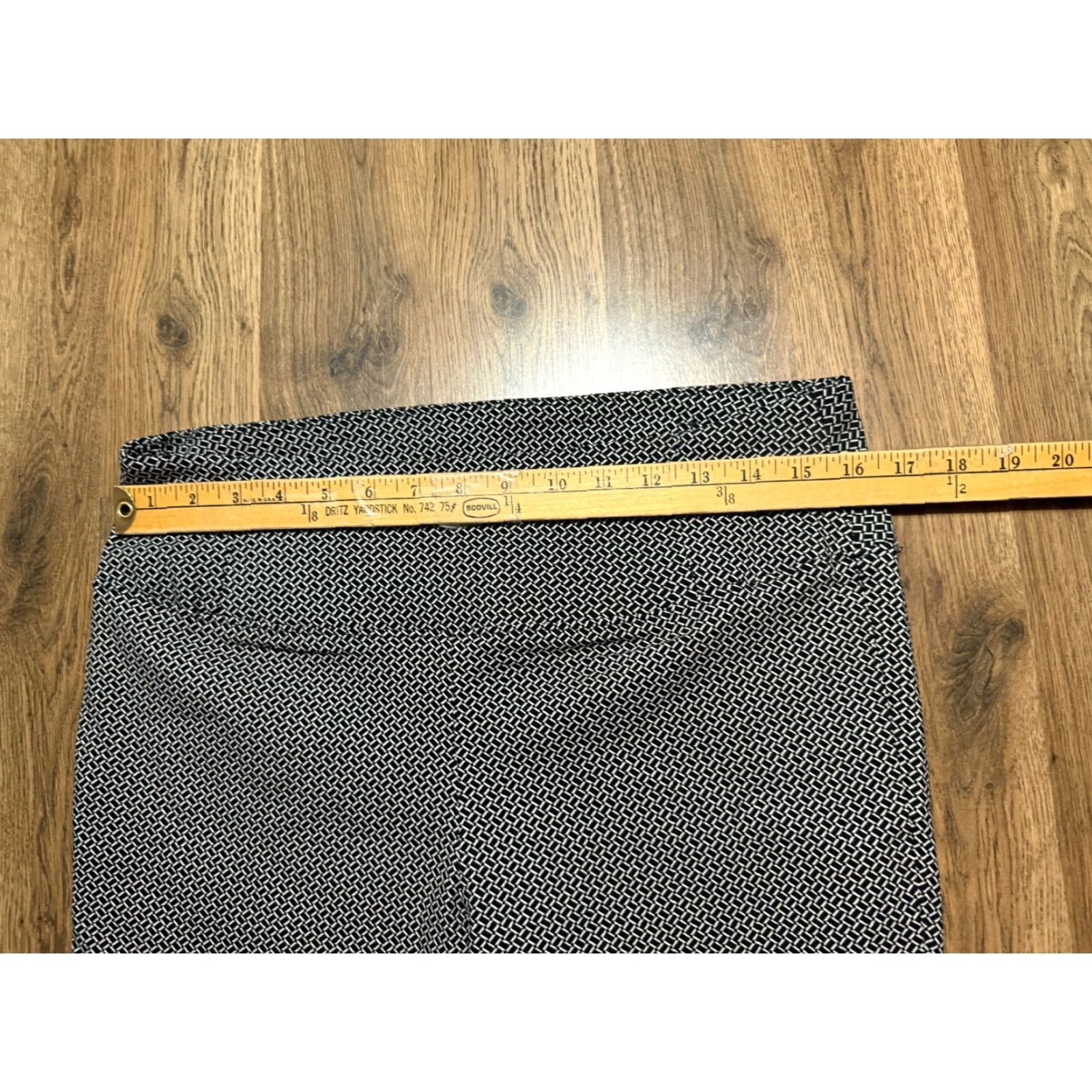 Worthington Worthington Pants Women's Size 12 Black White Skinny High Rise Pull On Jeans? Size 34" / US 12 / IT 48 - 7 Thumbnail