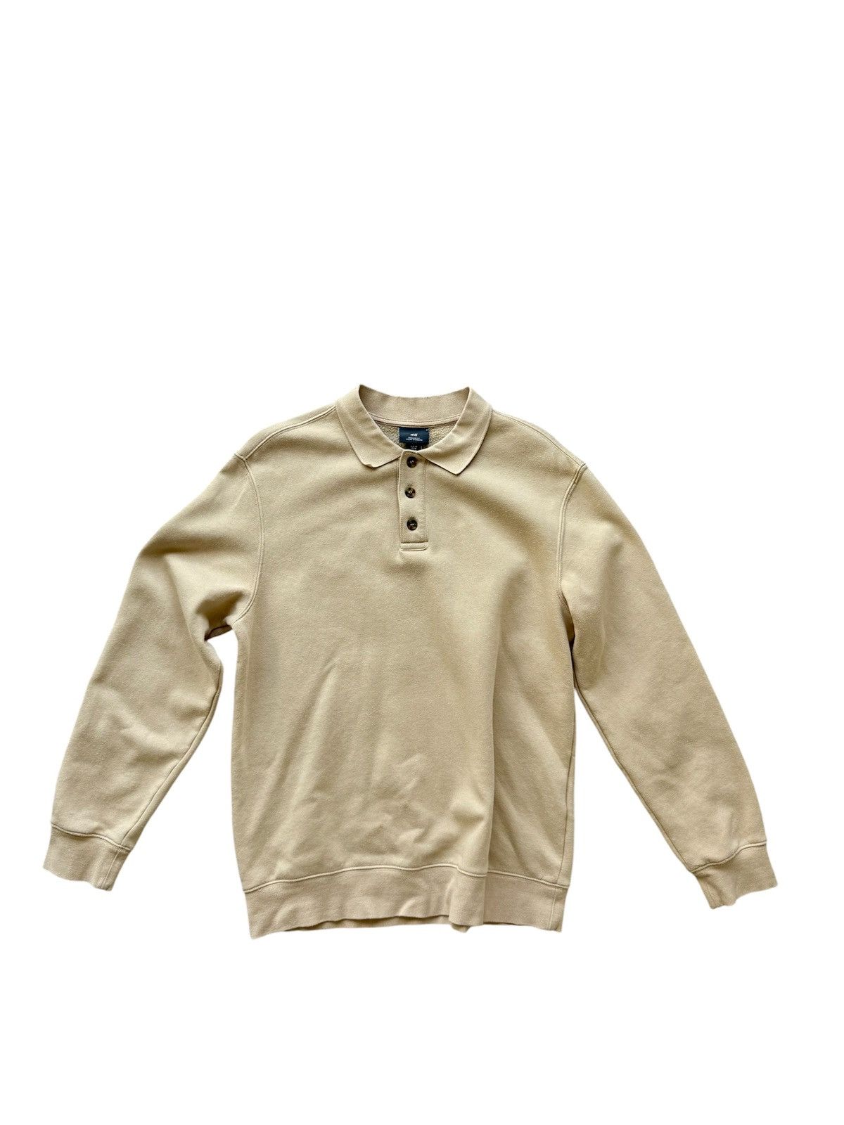 Zara Zara Man Polo Sweatshirt, Beige, Size M Size US M / EU 48-50 / 2 - 1 Thumbnail