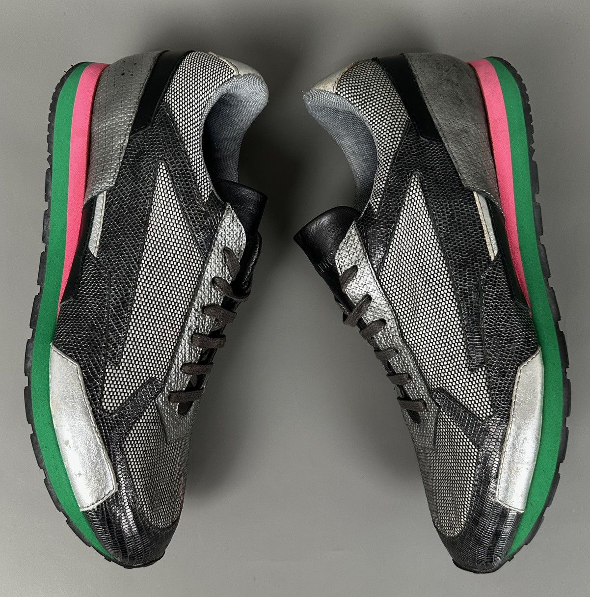 Raf Simons Raf Simons - S/S13 Holo Runner Multi Color / Metallic Silver Size US 11.5 / EU 44-45 - 7 Thumbnail