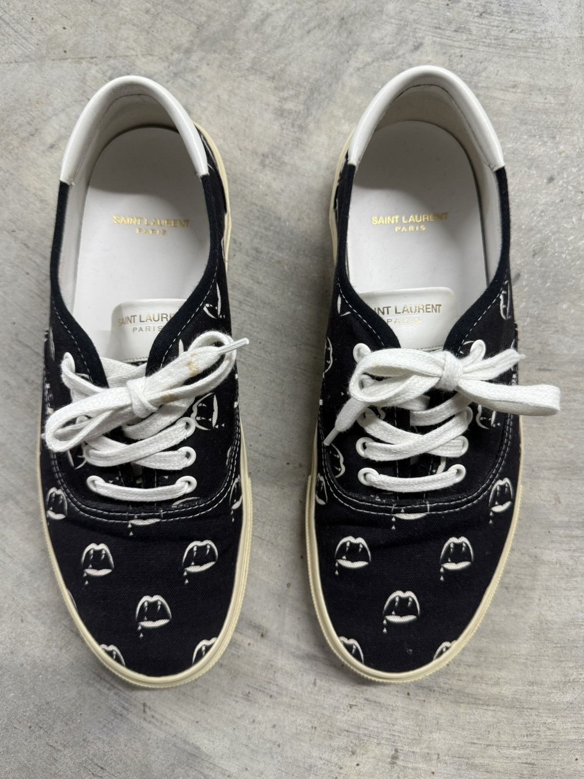 Saint Laurent Paris Saint Laurent S/S14 Blood Luster Skate Sneakers Size US 10.5 / EU 43-44 - 4 Thumbnail