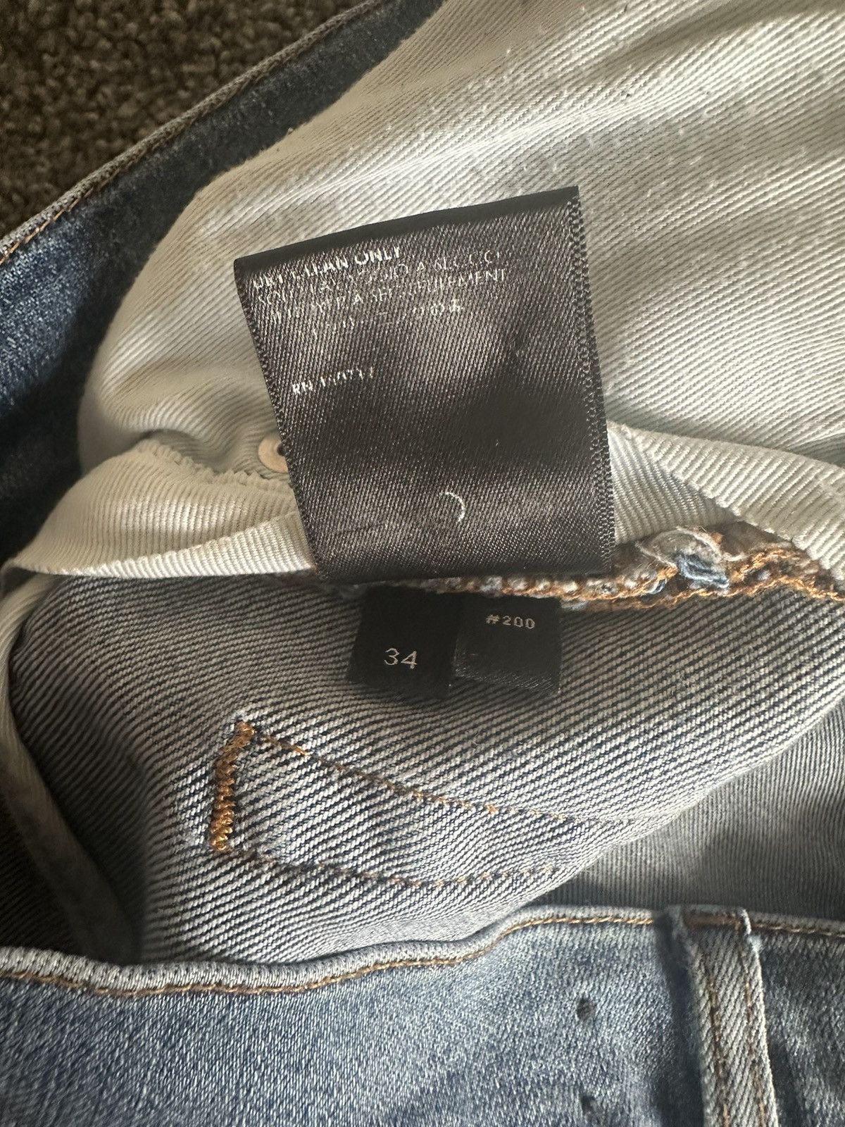 Amiri Amiri Indigo Distressed Jeans Size US 34 / EU 50 - 12 Thumbnail