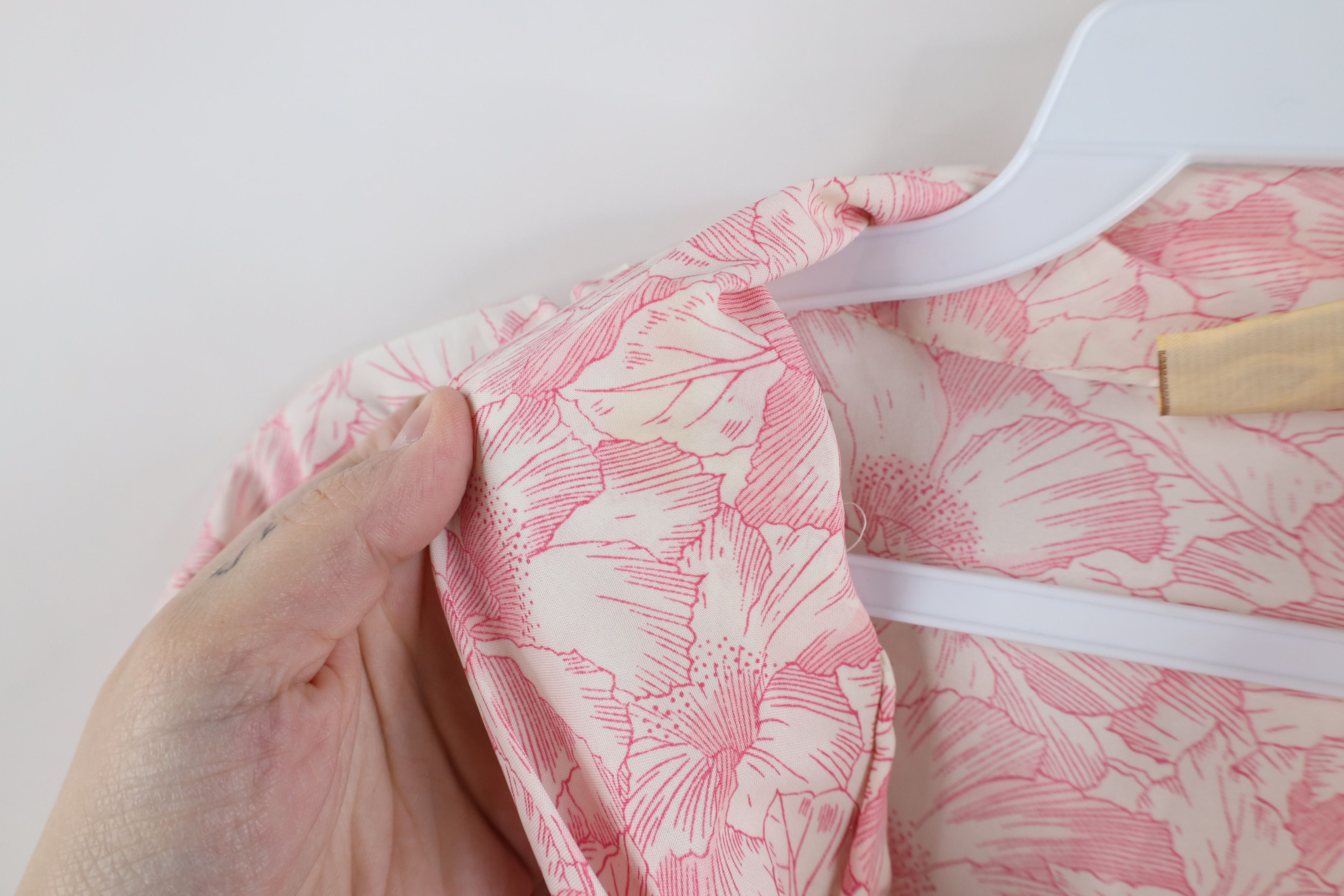 Vintage Vintage 70s Streetwear Collared Button Shirt Pink USA Size XXL / US 16-18 / IT 52-54 - 7 Thumbnail