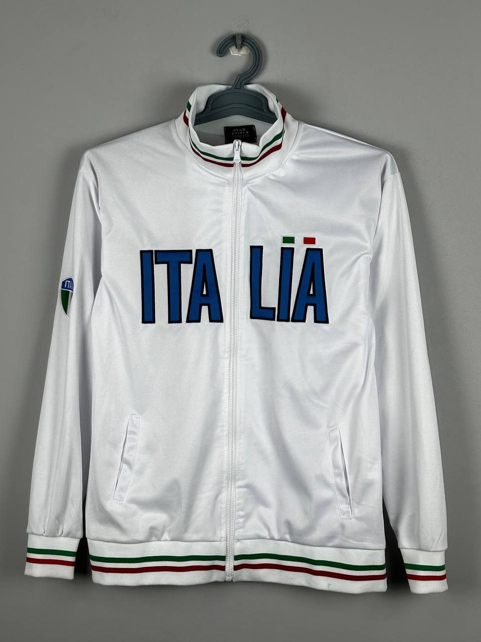 Vintage Vintage Italia Blockcore White Rare Y2K Track Jacket Size US M / EU 48-50 / 2 - 1 Thumbnail