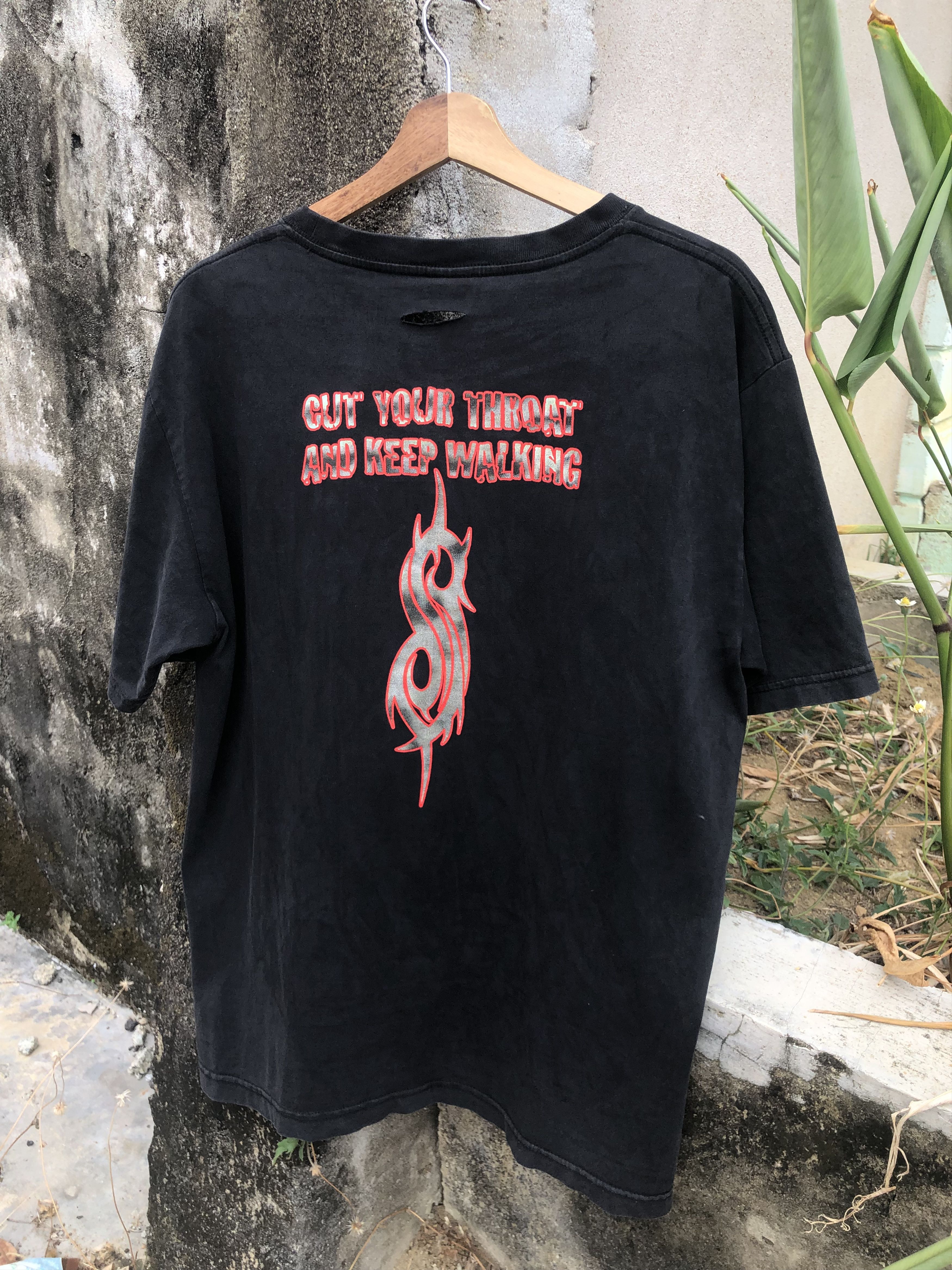 Band Tees vintage Slipknot "Cut Your Throat and Keep Walking" T-shirt Size US L / EU 52-54 / 3 - 2 Thumbnail