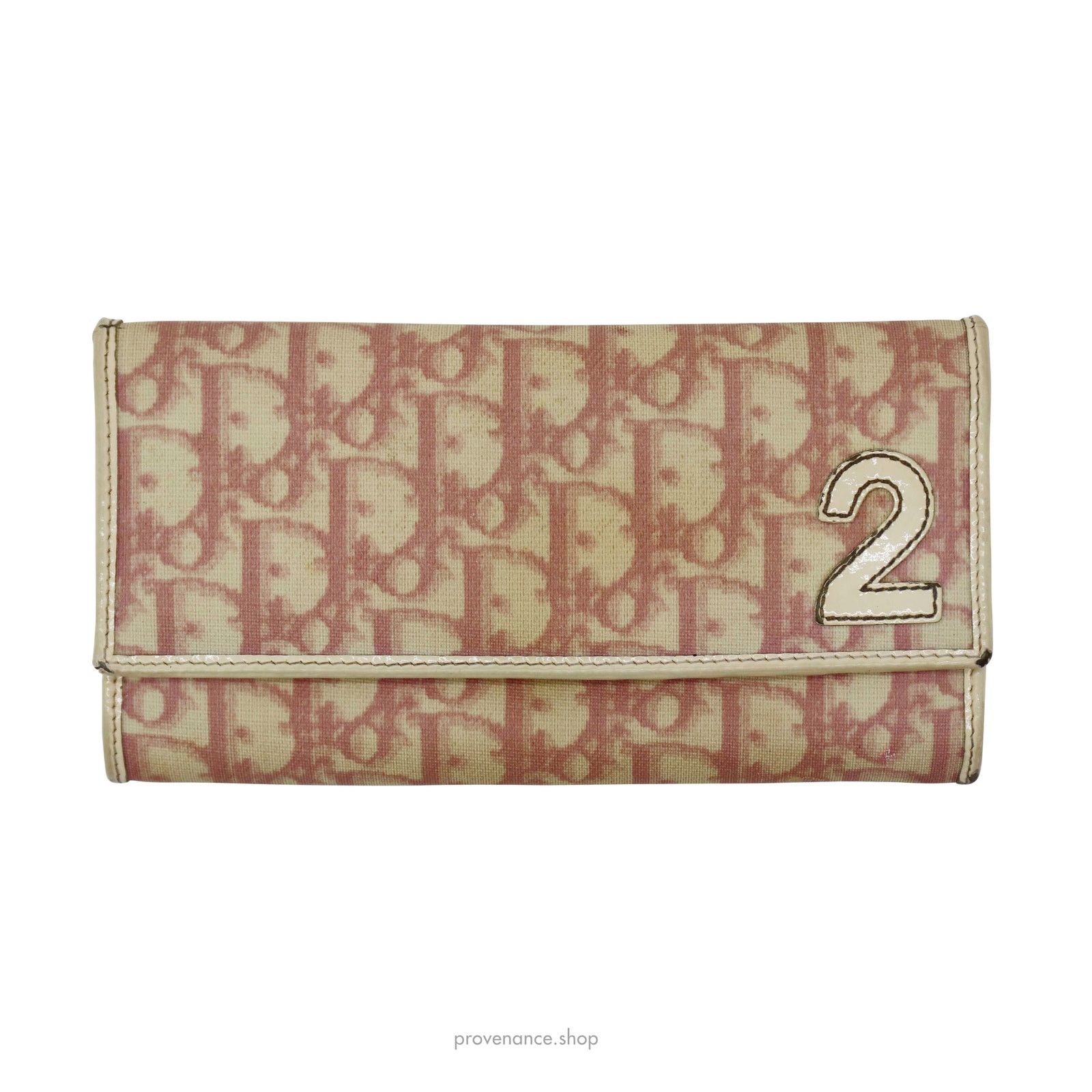 Dior 🔴 Dior Trotter Bow Trifold Wallet - Pink | Grailed