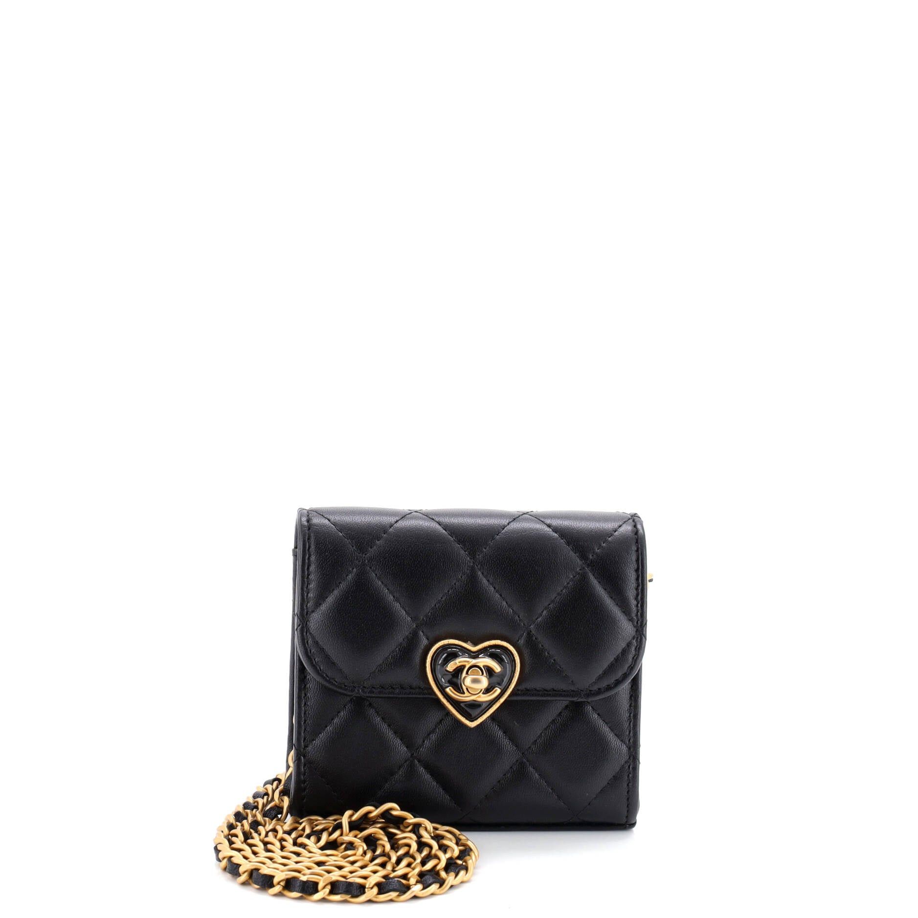 Chanel Coco Love CC Heart Clutch with Chain Size ONE SIZE - 1 Thumbnail