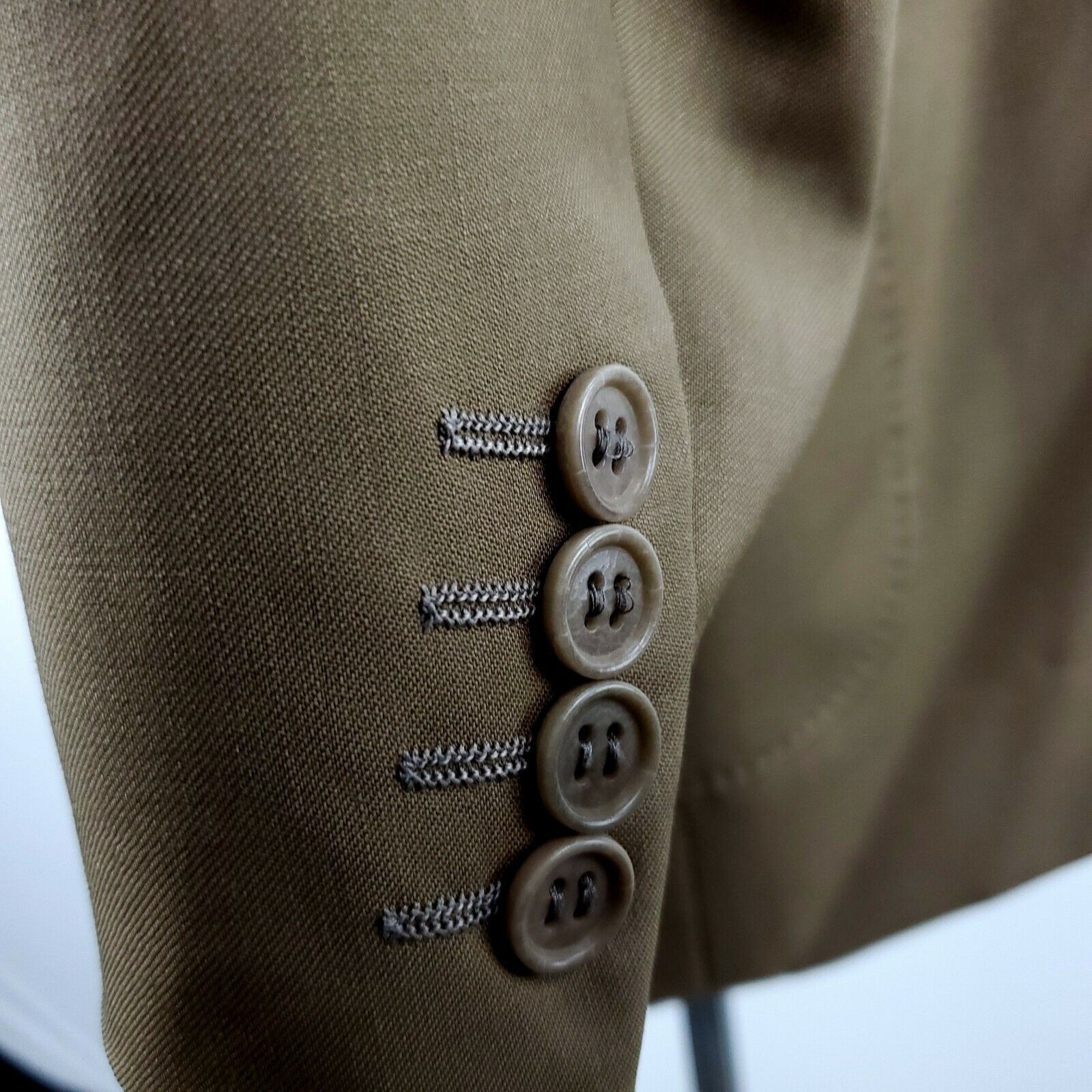 Canali Canali 40L 3 Button Tan Wool Italy Blazer Size 40L - 2 Thumbnail