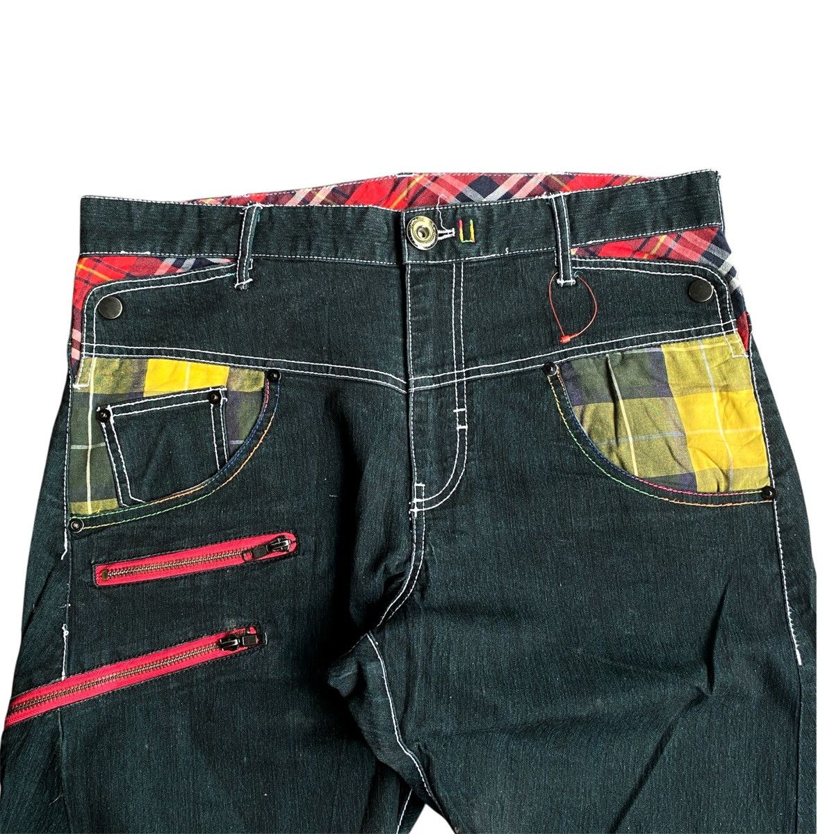 Hysteric Glamour × Japanese Brand × Vintage Rare Japanese Brand Real Vintage 2000s Flared Jeans Y2K Size US 33 - 3 Thumbnail