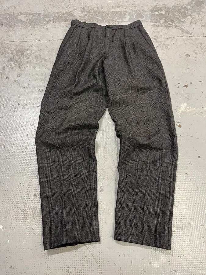 Issey Miyake Issey Miyake Men Grey Wool Pants Size US 30 / EU 46 - 1 Thumbnail