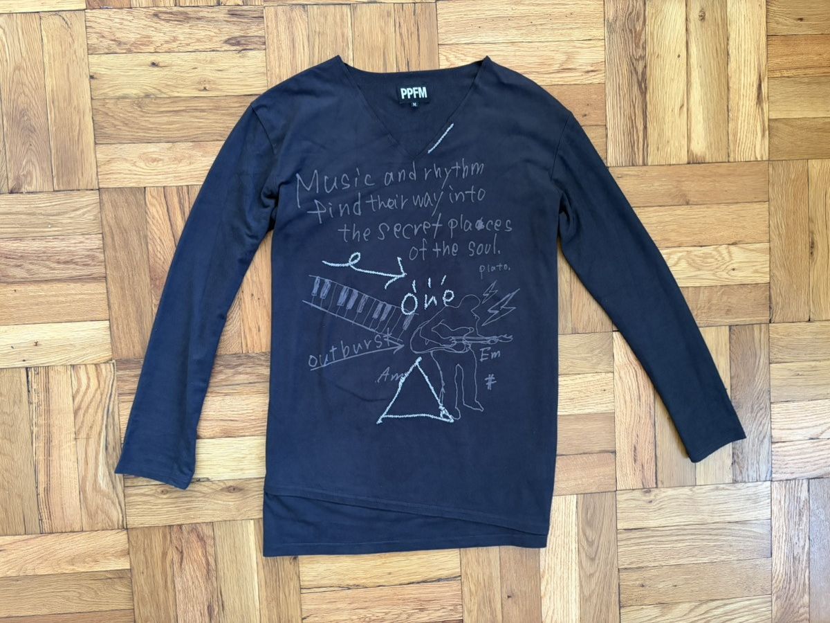 PPFM PPFM Japanese Brand Graphic Long Sleeve Shirt Size US M / EU 48-50 / 2 - 1 Thumbnail