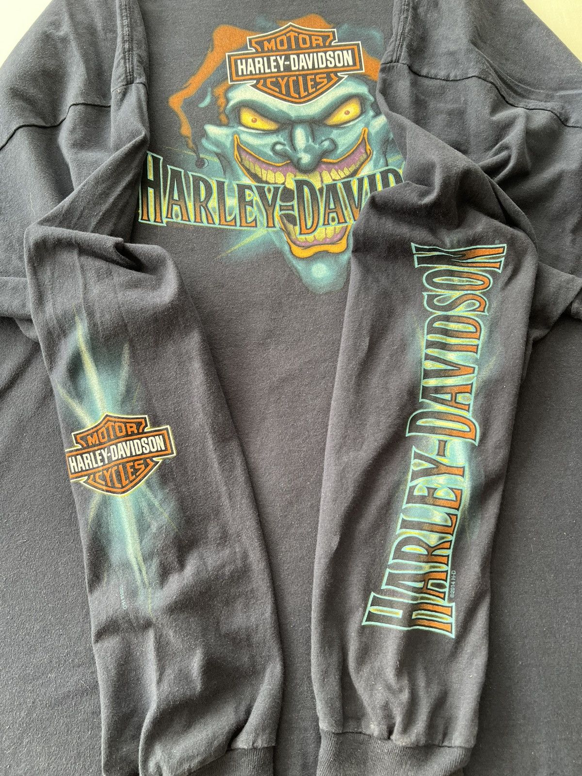 Harley Davidson Vintage 2014 Harley Davidson Joker Canada Long Sleeve Size US XXL / EU 58 / 5 - 7 Thumbnail