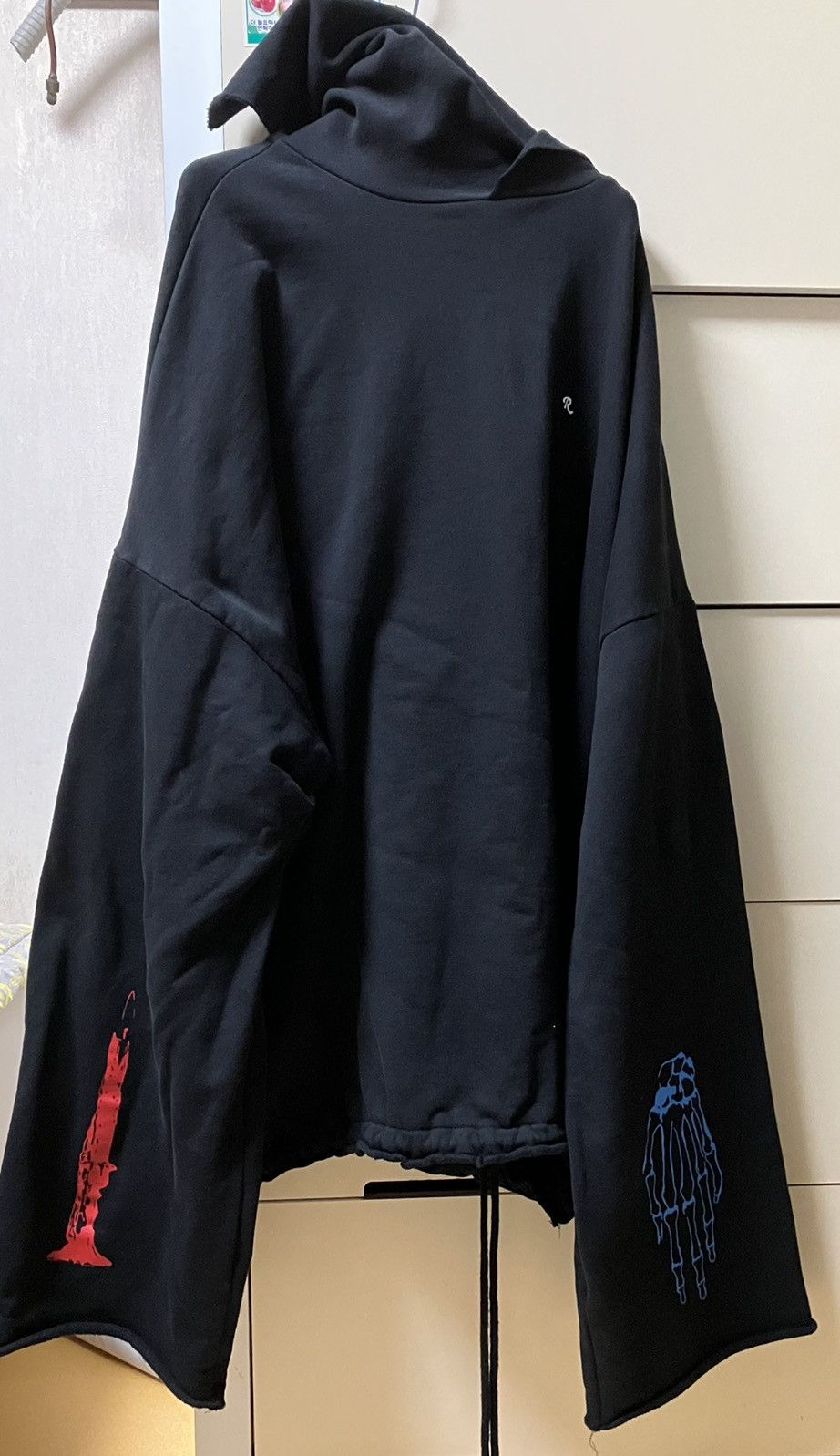 RAF SIMONS 21AW OVERSIZED SCARF HOODIE