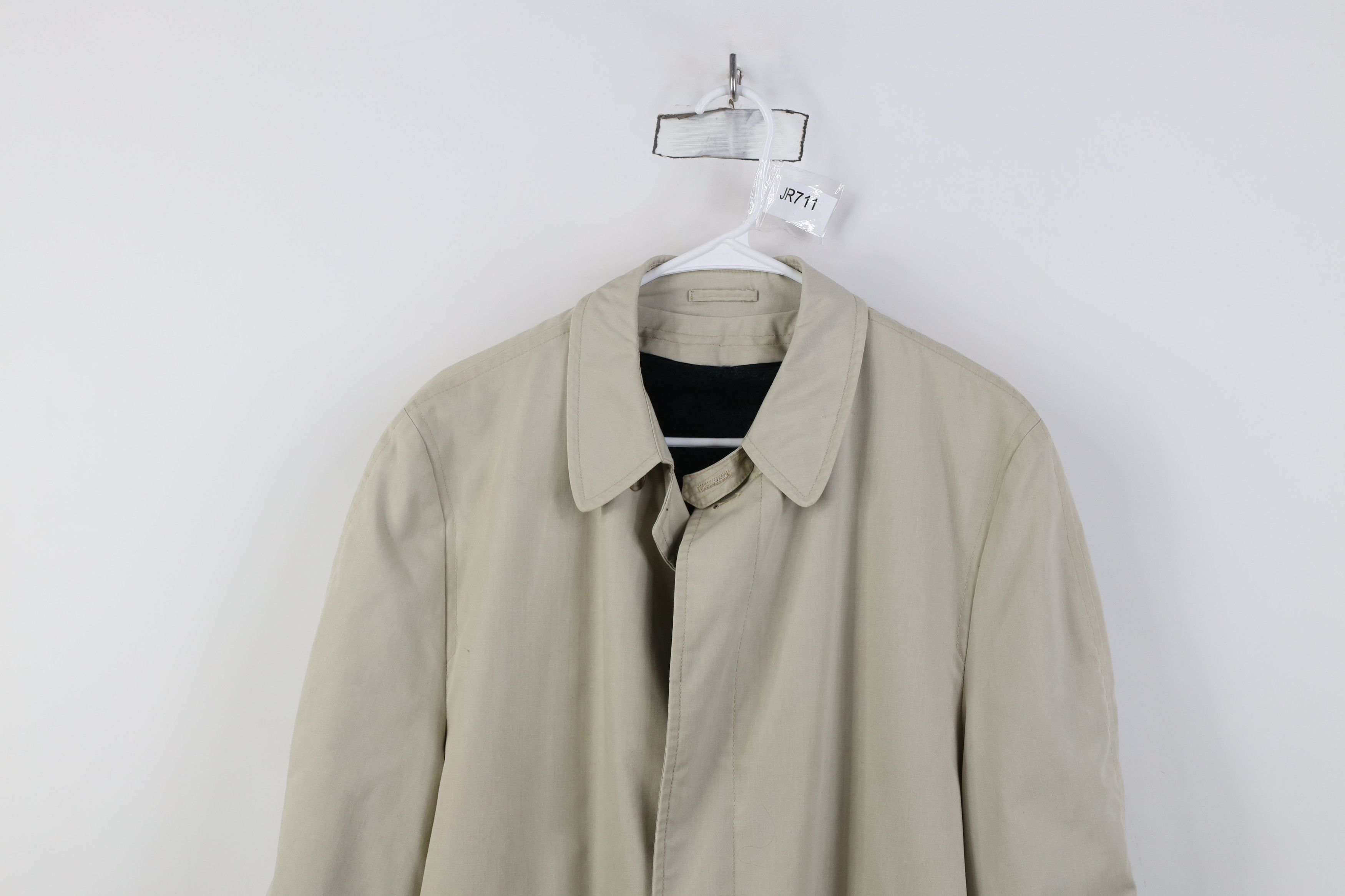 Vintage Vintage 50s Streetwear Button Trench Coat Rain Jacket USA Size US XXL / EU 58 / 5 - 2 Thumbnail