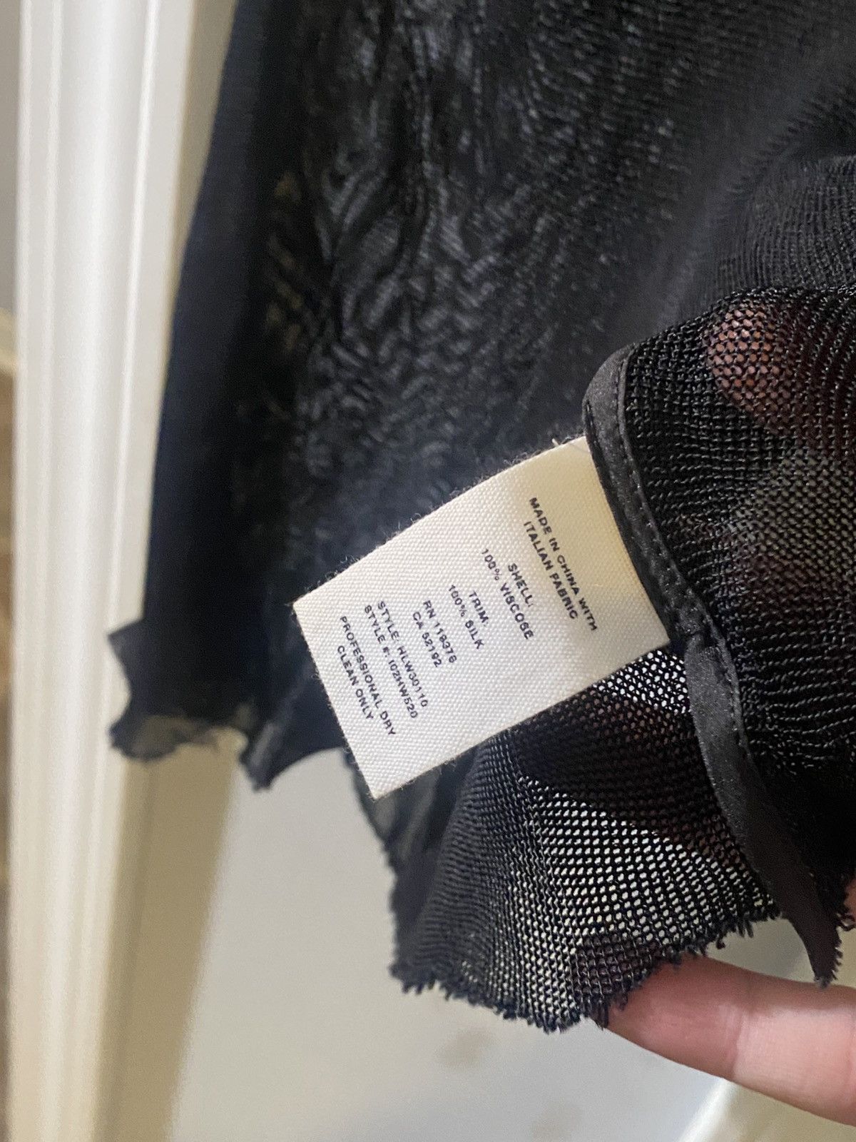 Helmut Lang Helmut Lang black knit mesh top Size S / US 4 / IT 40 - 7 Thumbnail