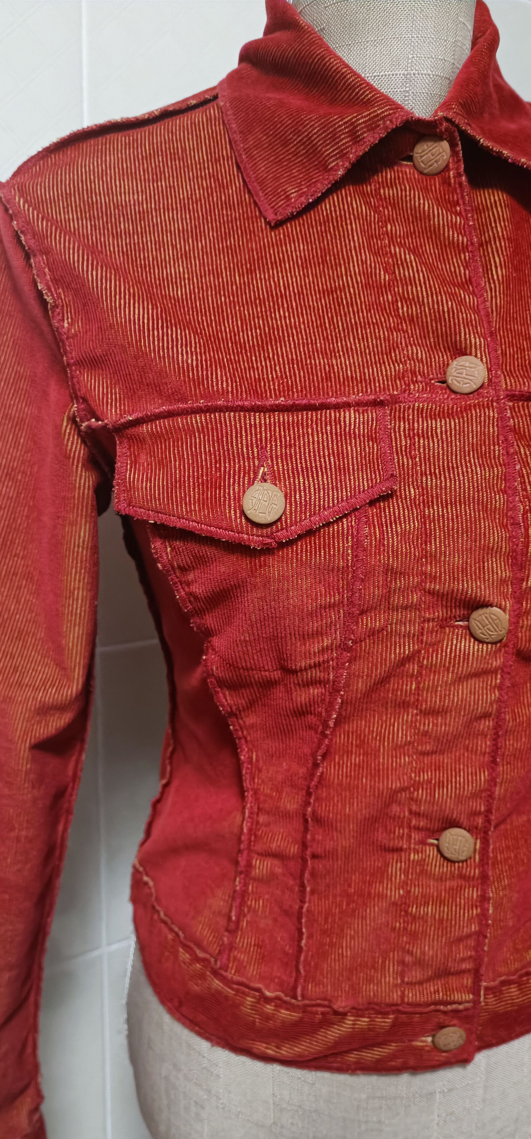 Jean Paul Gaultier 90's - Lightweight fine corduroy jacket Size S / US 4 / IT 40 - 7 Thumbnail