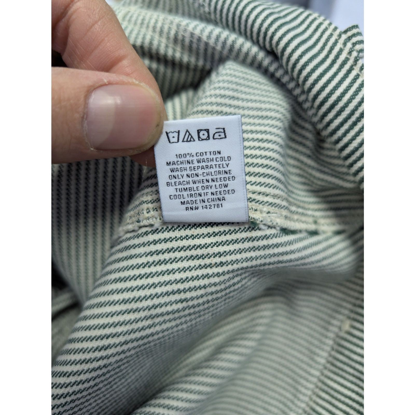 Aime Leon Dore o1rshd1 Hickory Stripe Workwear Pant jean in Green Hickory Size US 34 / EU 50 - 19 Thumbnail