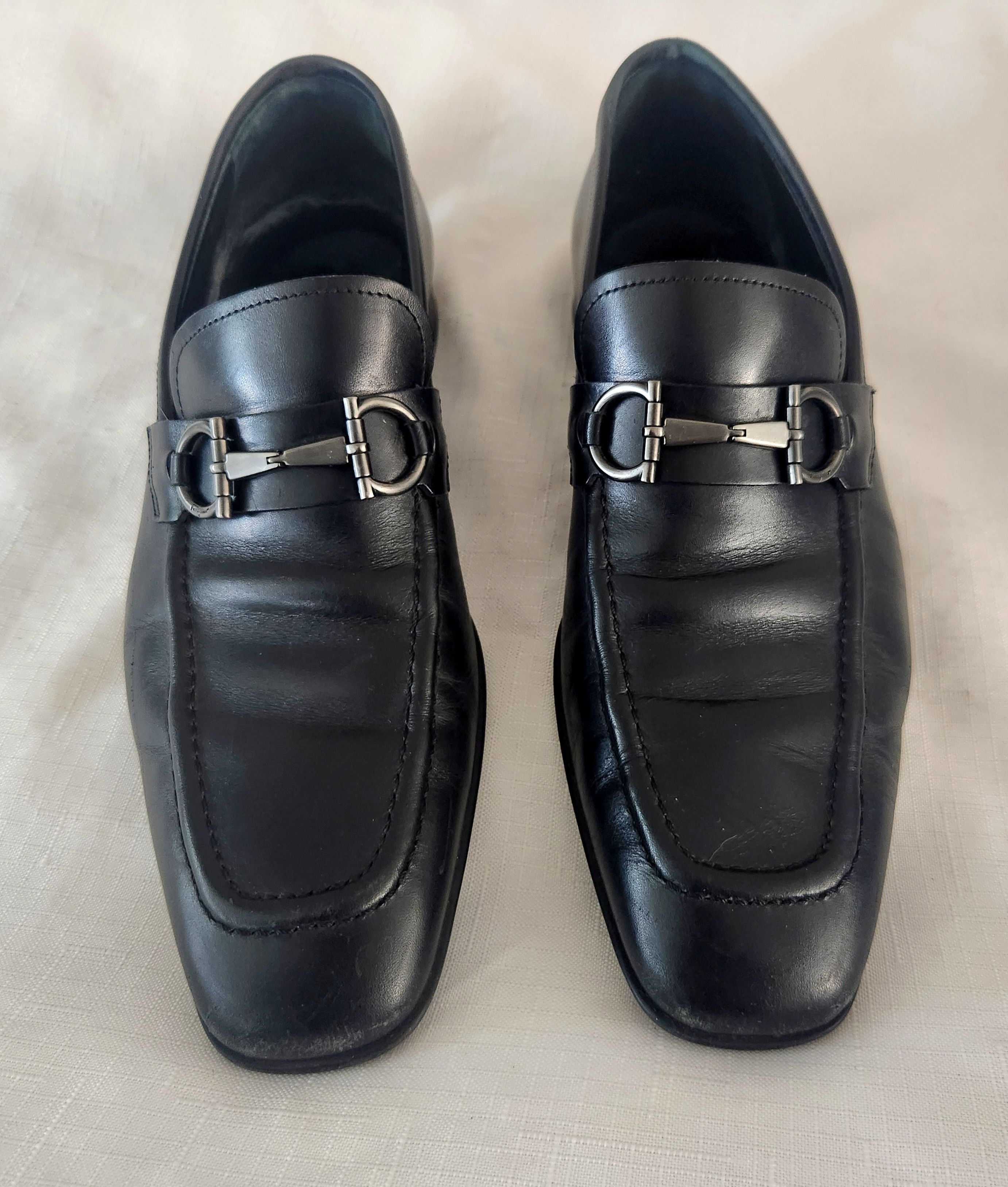 Designer × Salvatore Ferragamo Salvatore Ferragamo Men's Size 8 D Black Leather Loafers Size US 8 / EU 41 - 6 Thumbnail