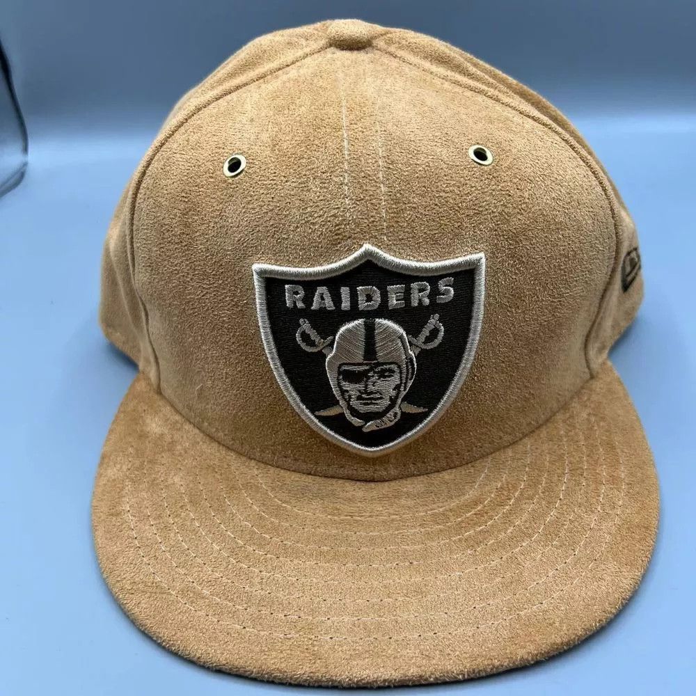 New Era Las Vegas Raiders Hat Men 7 1/2 Suede 59Fifty New Era Fitted Size ONE SIZE - 1 Thumbnail