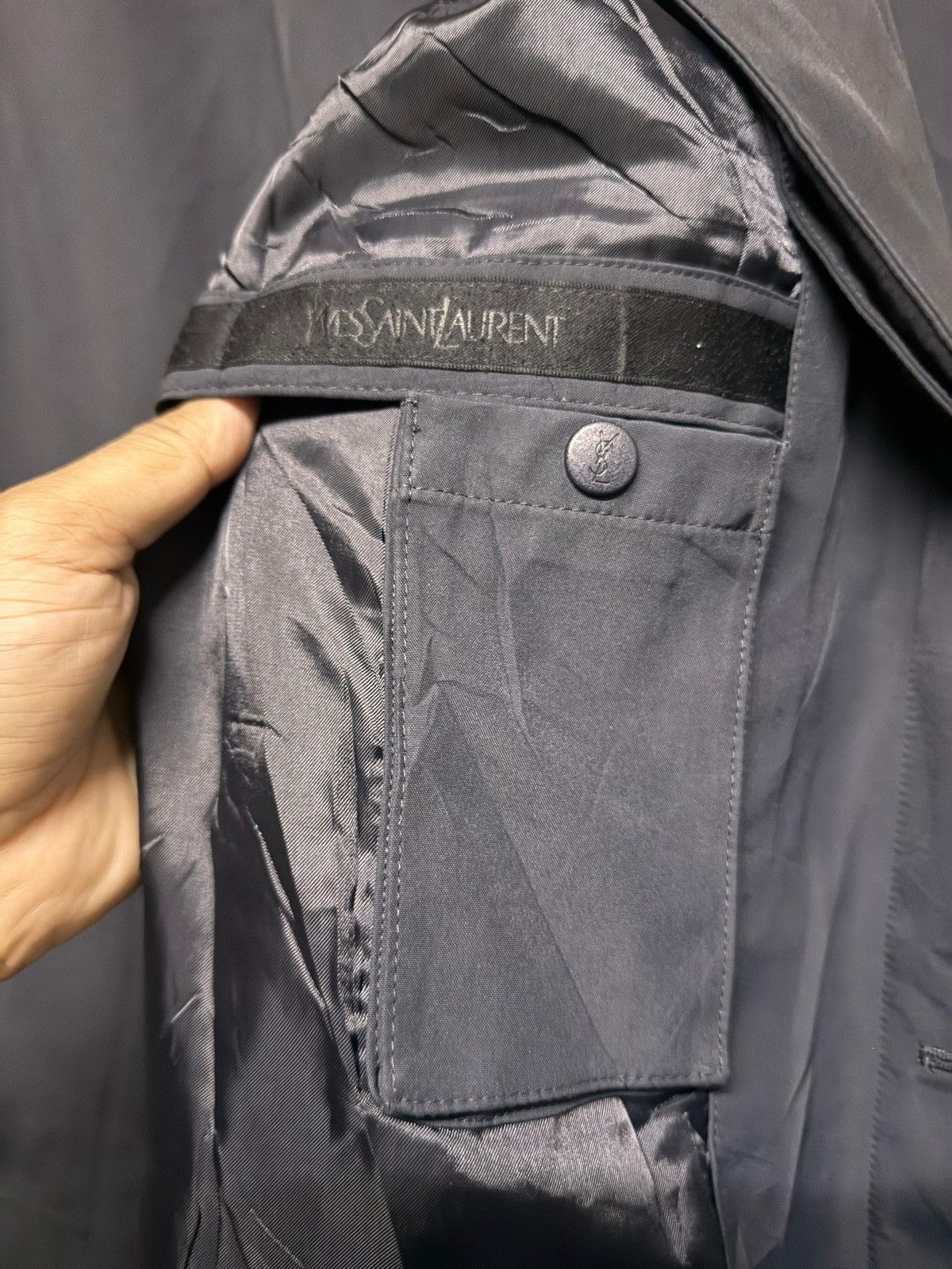 Yves Saint Laurent Vtg🔥Yves Saint Laurent Pour Homme Trench Coat Jacket Size US L / EU 52-54 / 3 - 10 Thumbnail