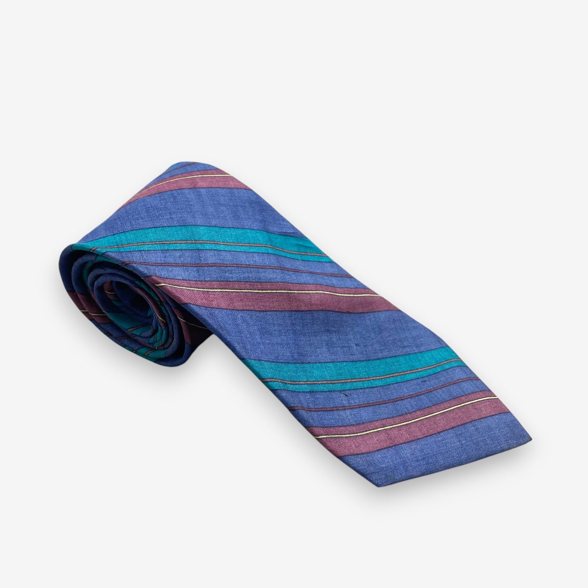 Japanese Brand Vintage Yves Saint Laurent SILK Necktie Cravate Pure Silk Size ONE SIZE - 1 Thumbnail