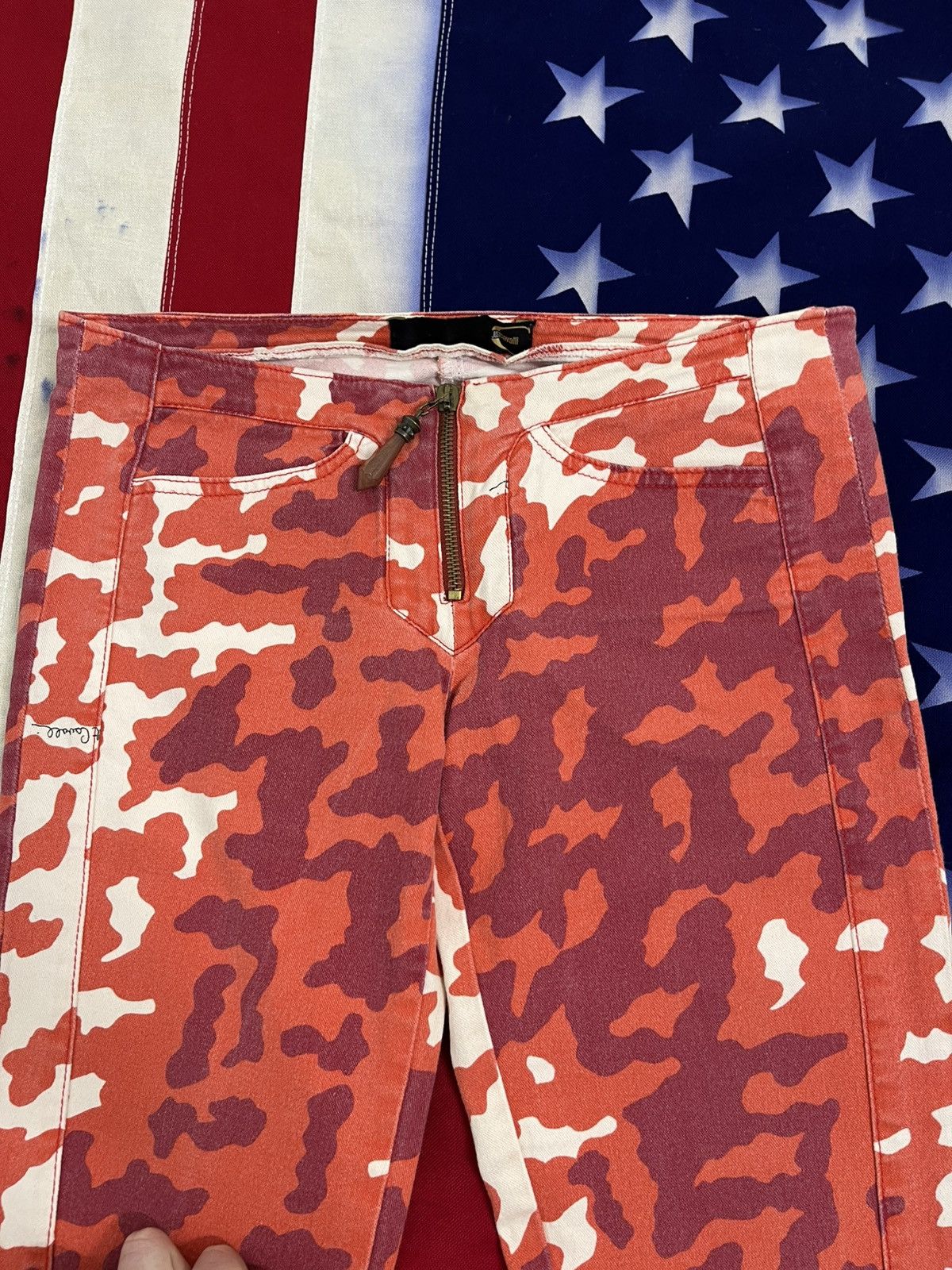 Just Cavalli Vintage Just Cavalli Camouflage Skinny Jeans Statement Piece Size 26" / US 2 / IT 38 - 12 Thumbnail