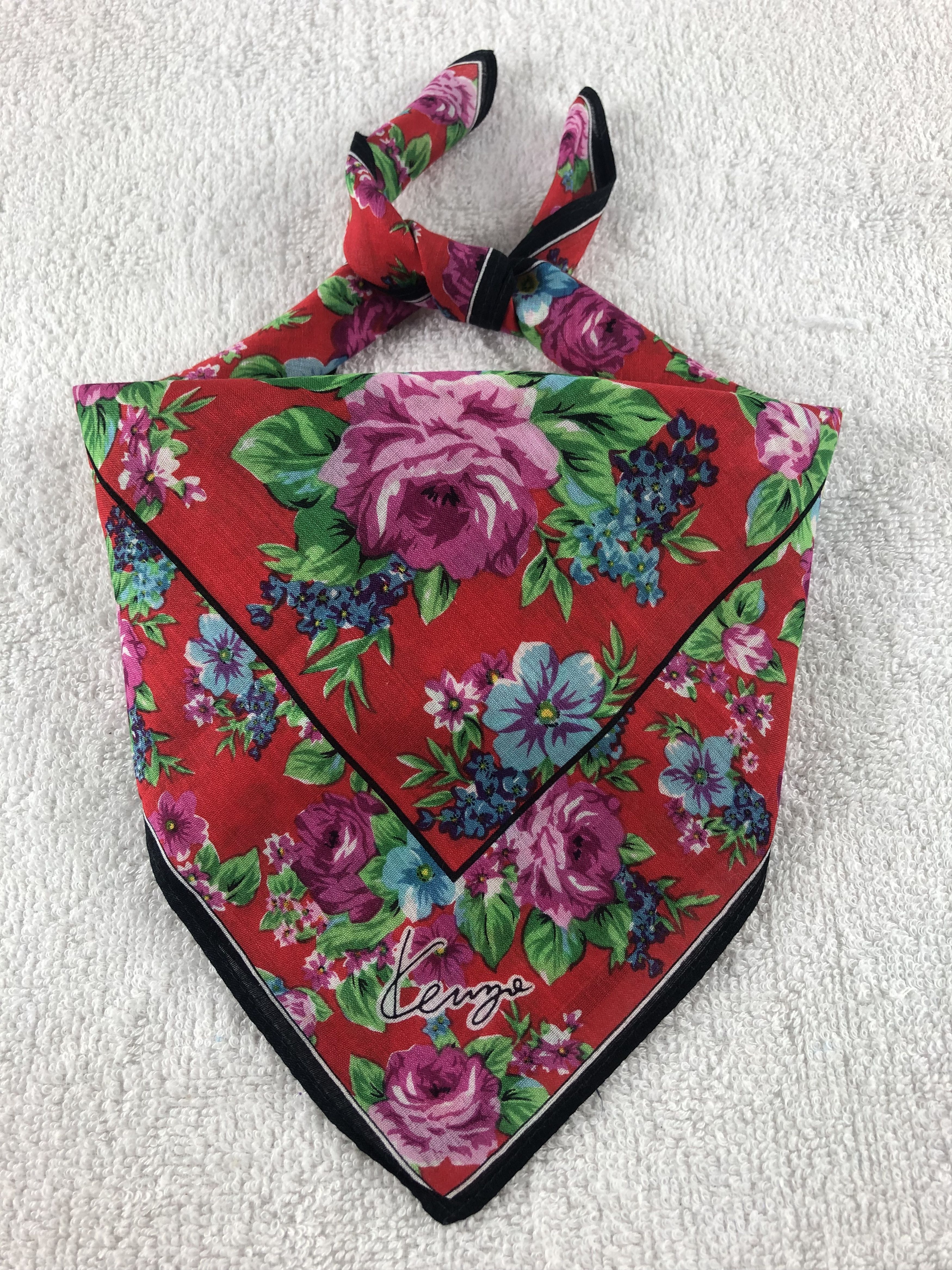 Kenzo × Vintage Kenzo Handkerchief / Bandana / Neckerchief Size ONE SIZE - 1 Thumbnail