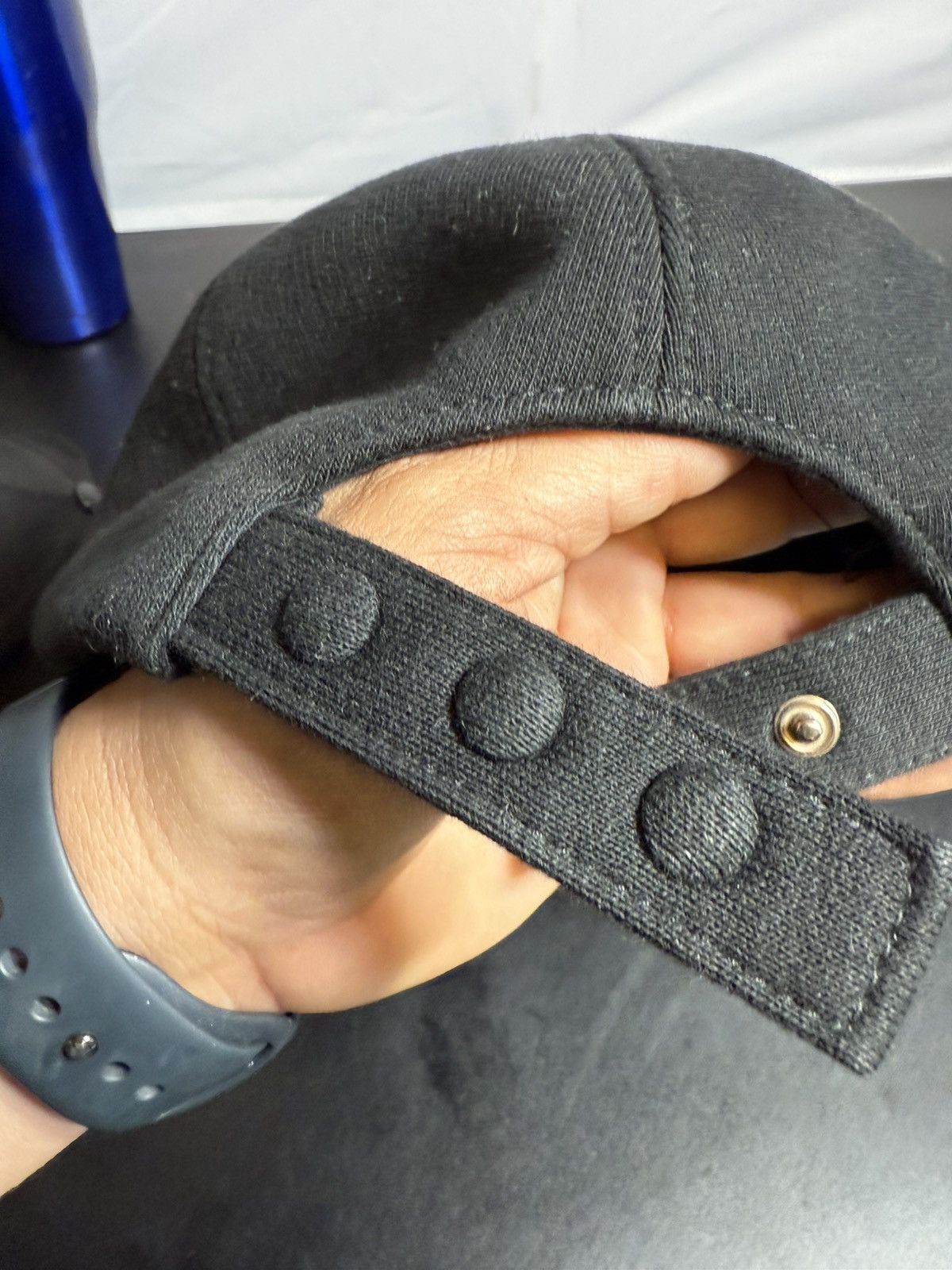 Burberry Authentic Burberry Monogram Motif Cap Cotton Large Black Size 46 - 15 Thumbnail