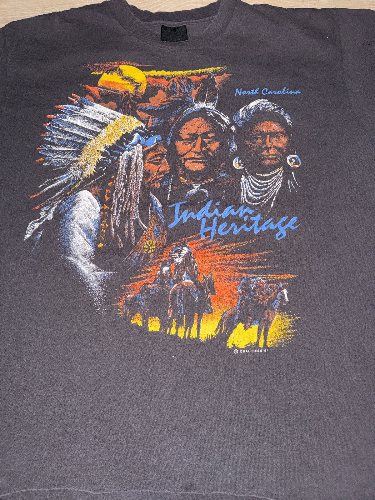Other Vintage 90’s North Carolina Indian Heritage T-Shirt Size US XL / EU 56 / 4 - 3 Thumbnail