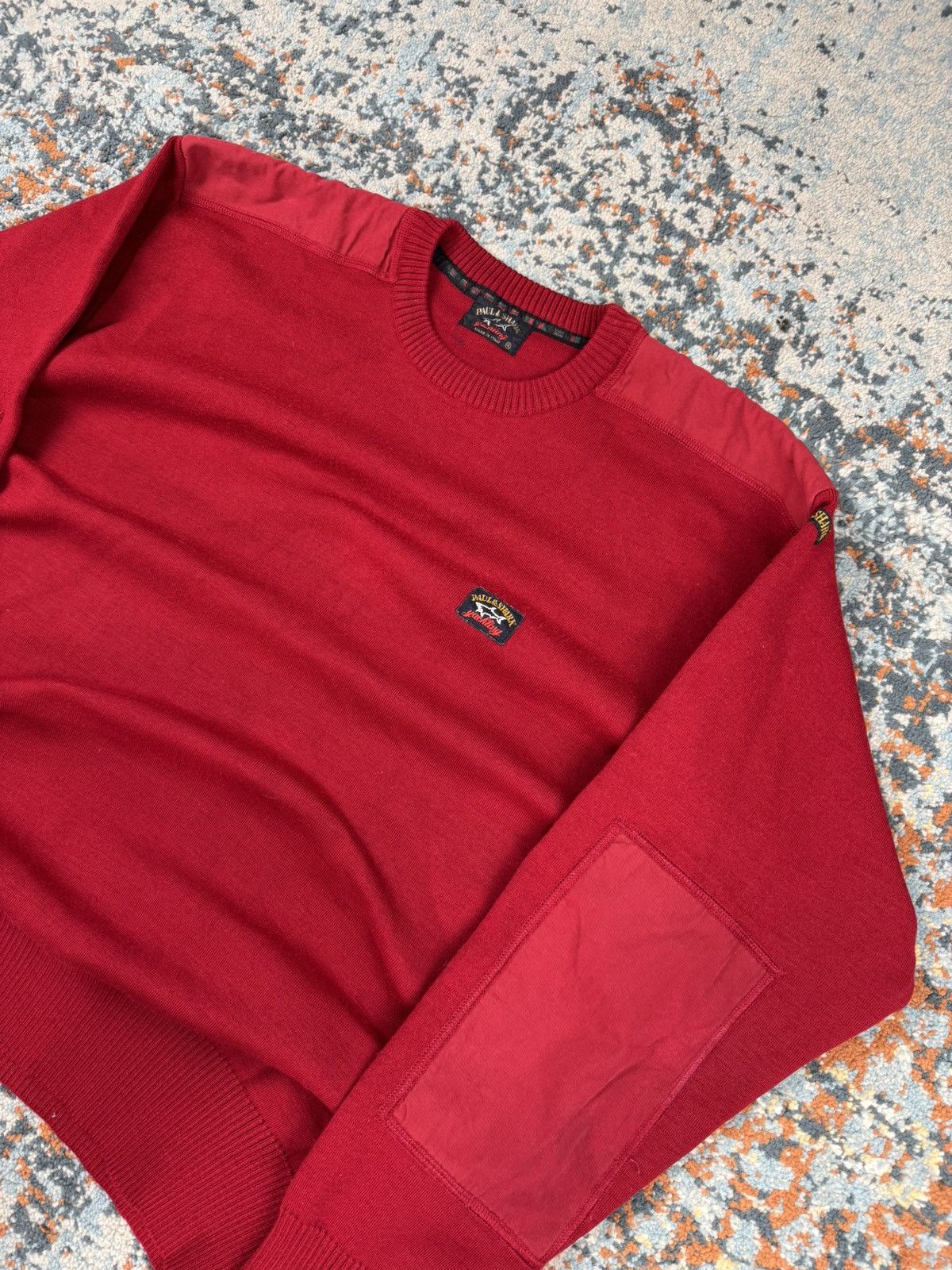 Paul & Shark × Vintage Vintage 90s Paul & Shark boxy wool sweater elbow patches Size US XL / EU 56 / 4 - 3 Thumbnail